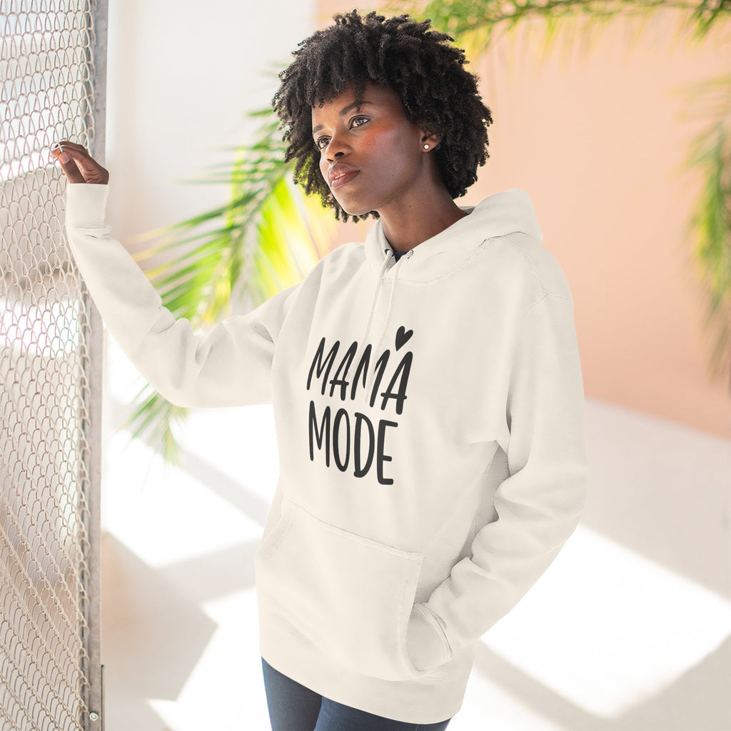 Mama Mode Hoodie — Cozy Fleece Motherhood Pullover