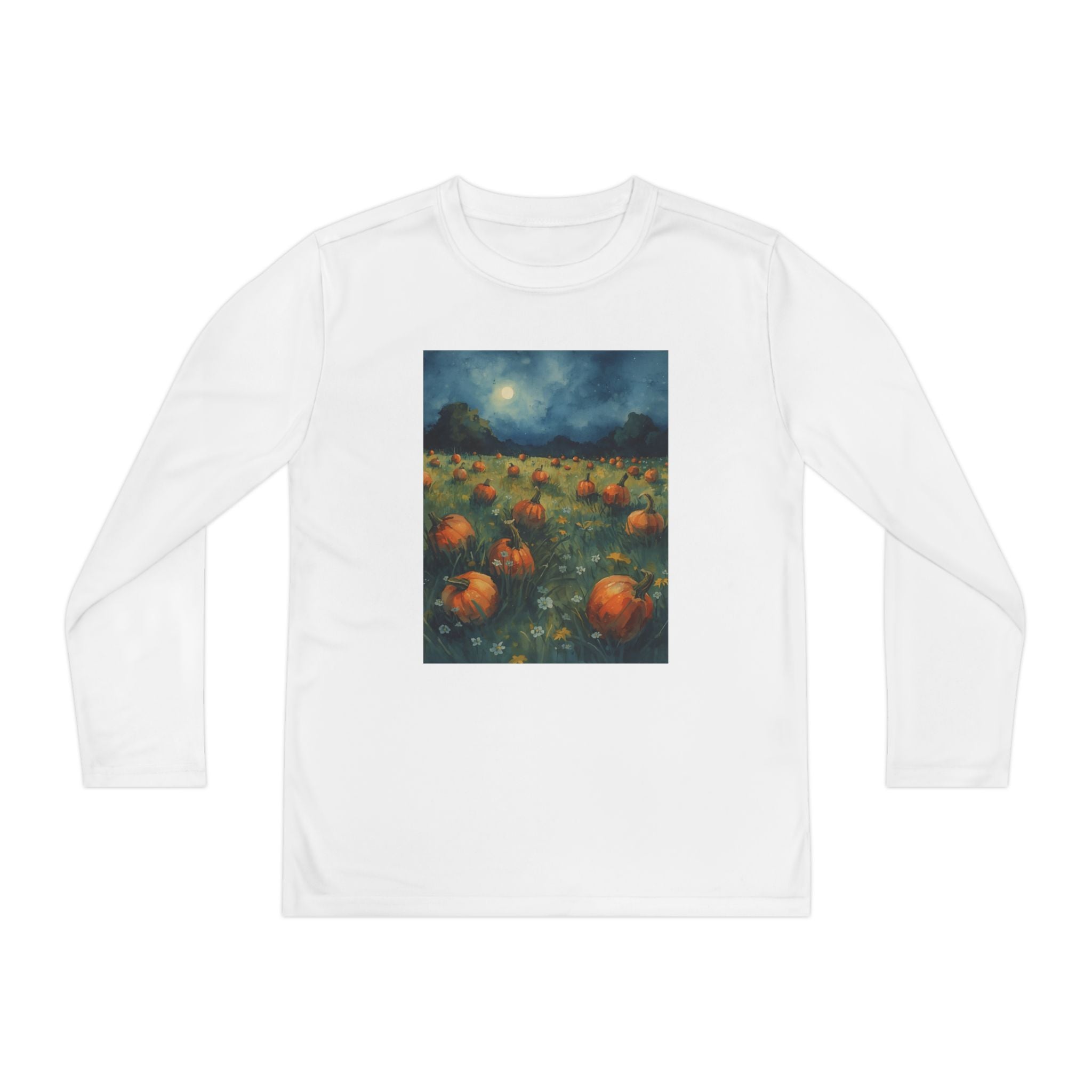Youth Pumpkin Patch Long Sleeve Tee, Fall Fashion, Kids Apparel, Halloween Outfit, Pumpkin Lovers Gift, Cozy Autumn Shirt