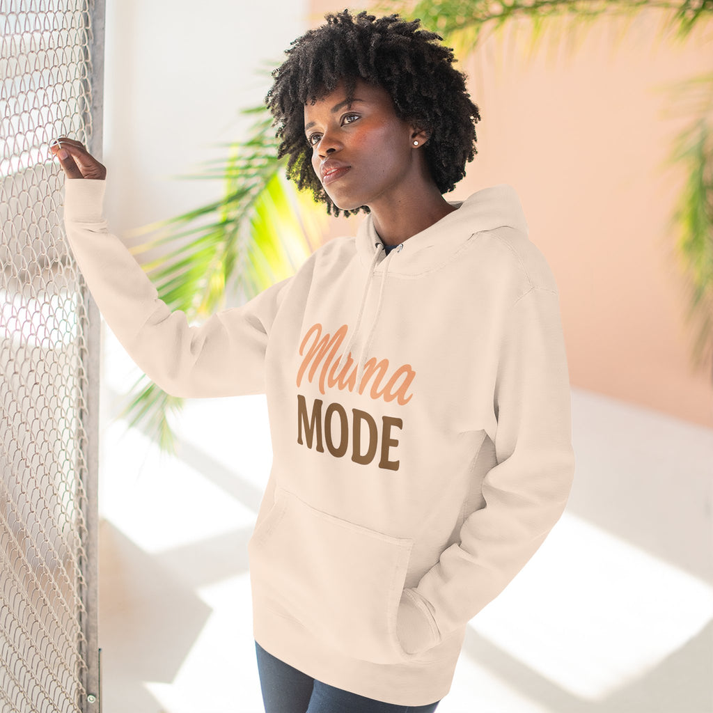 Mama Mode Hoodie — Cozy Casual Fleece Sweatshirt for Moms