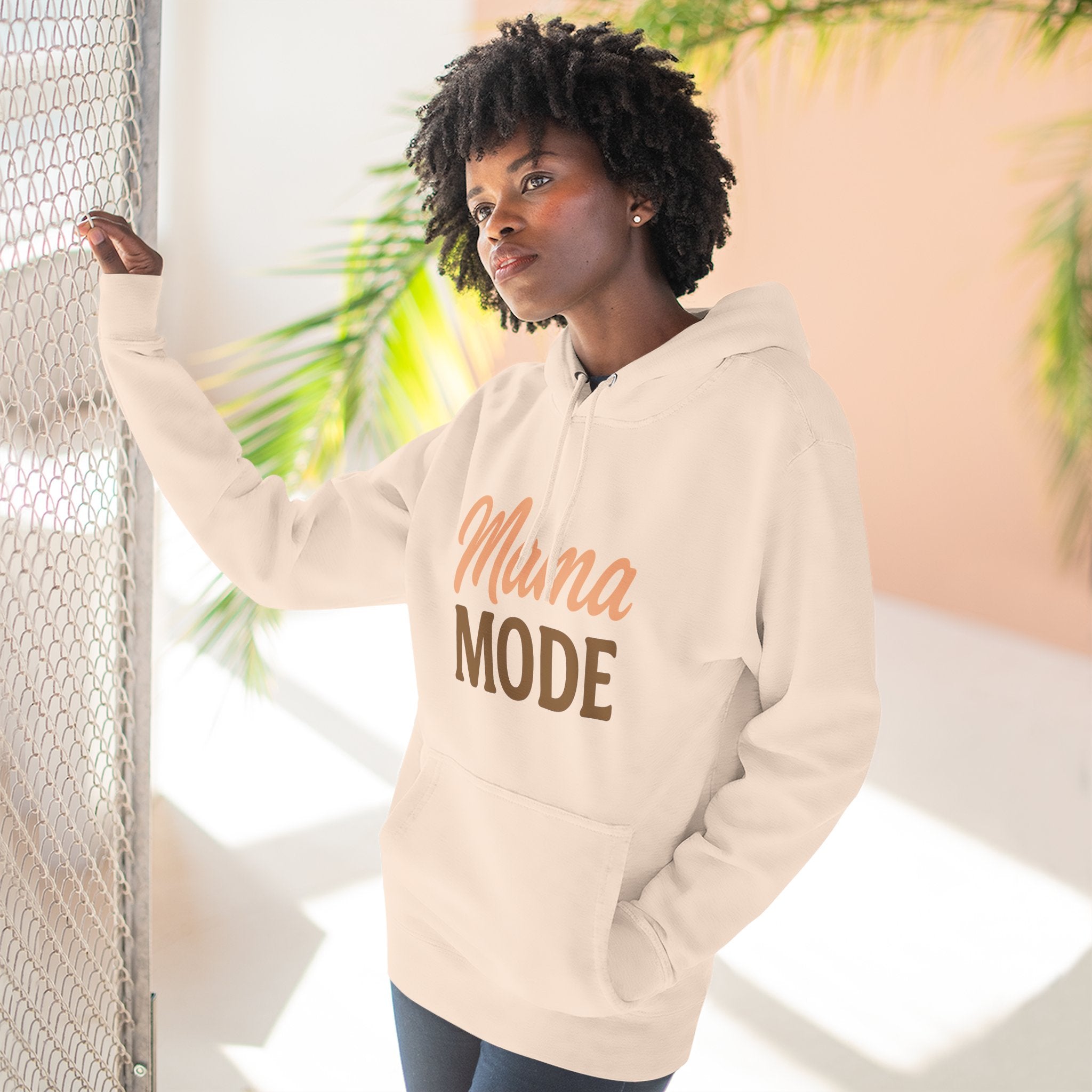 Mama Mode Hoodie — Cozy Casual Fleece Sweatshirt for Moms