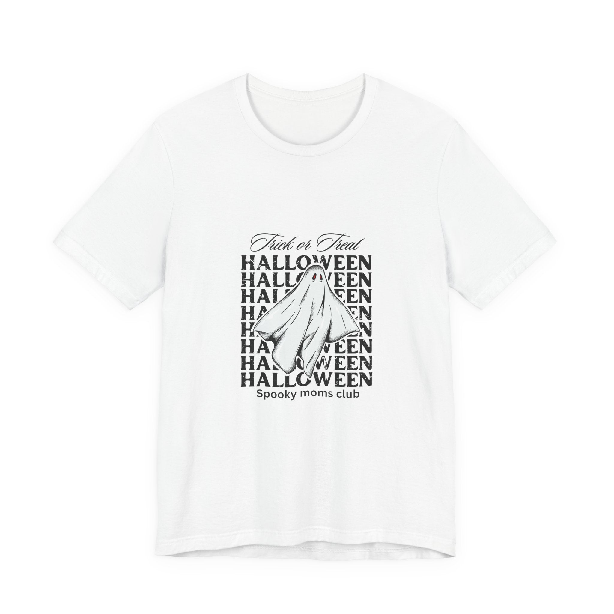 Halloween Spooky Moms Club Unisex Tee, Halloween Shirt, Ghost Tee, Funny Tee, Gift for Moms, Casual Wear