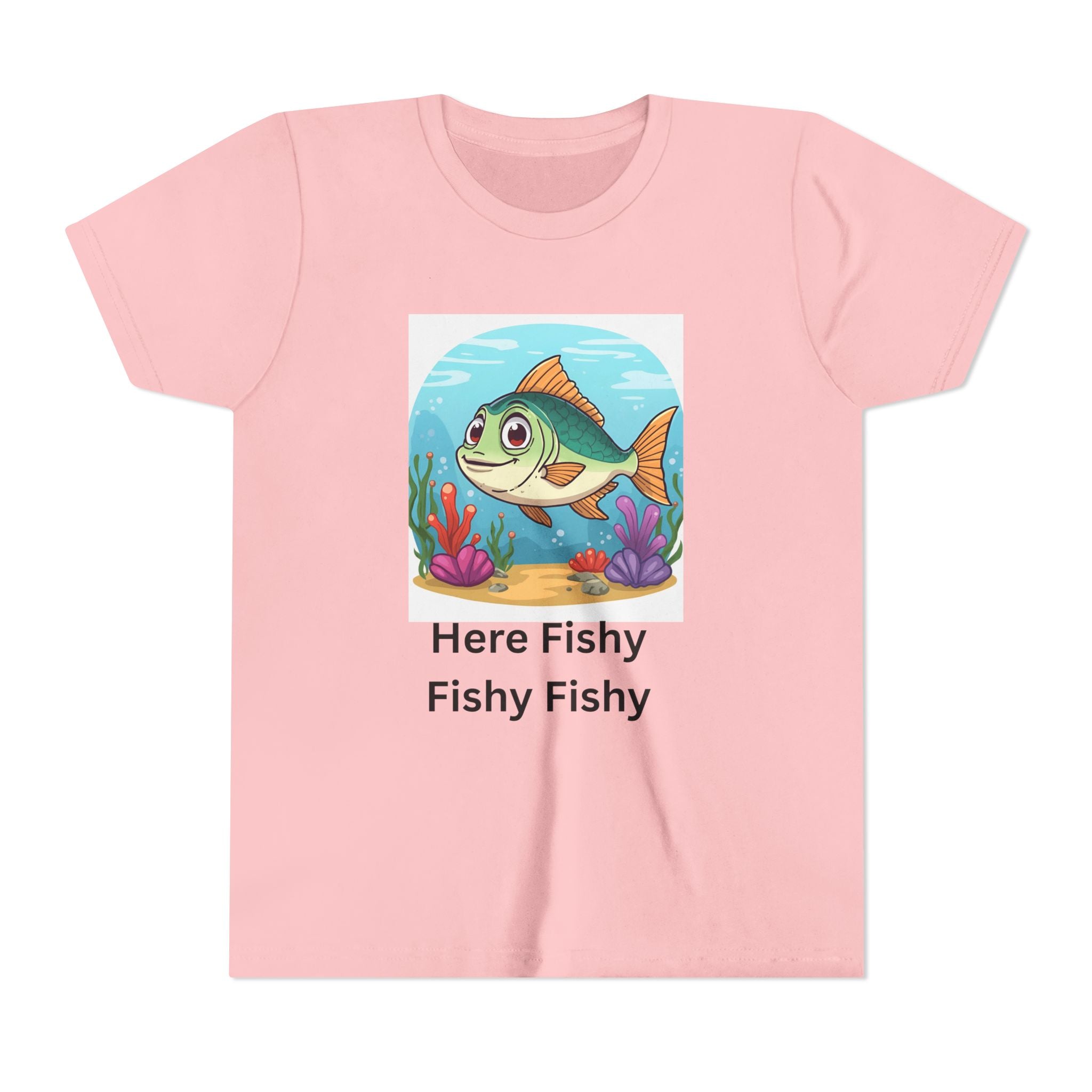 Here Fishy Fishy Fishy Youth Short Sleeve Tee