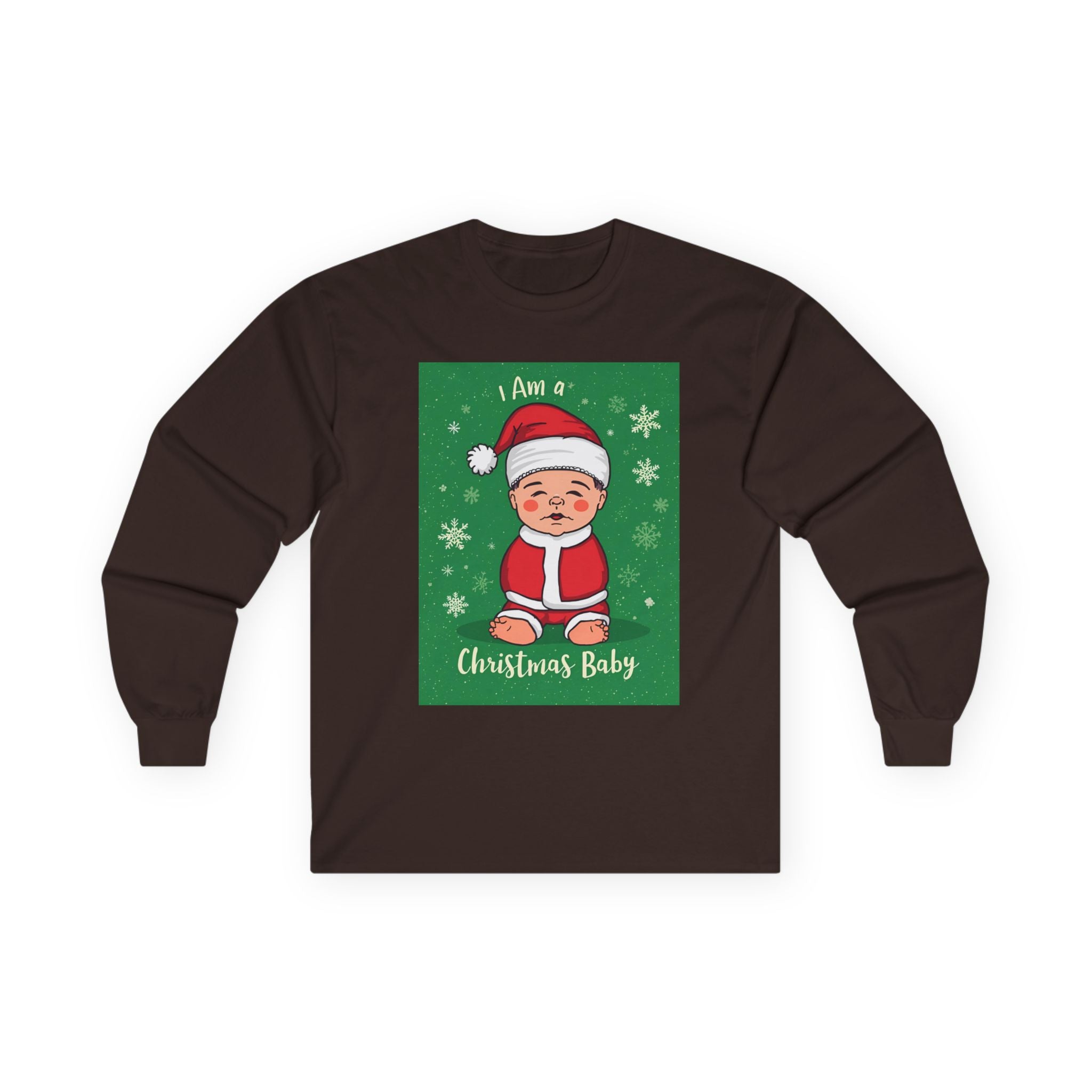 Christmas Baby Long Sleeve Tee, Holiday Shirt, Winter Apparel, Cute Baby Shirt, Unisex Holiday Clothing