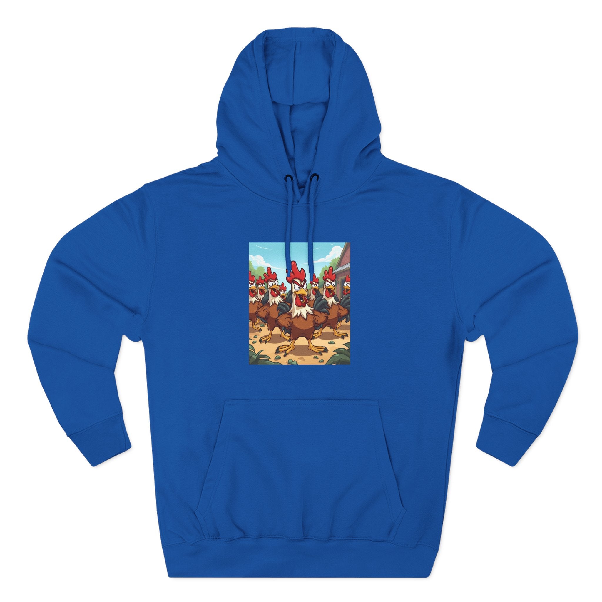 Chicken Funny Three-Panel Fleece Hoodie