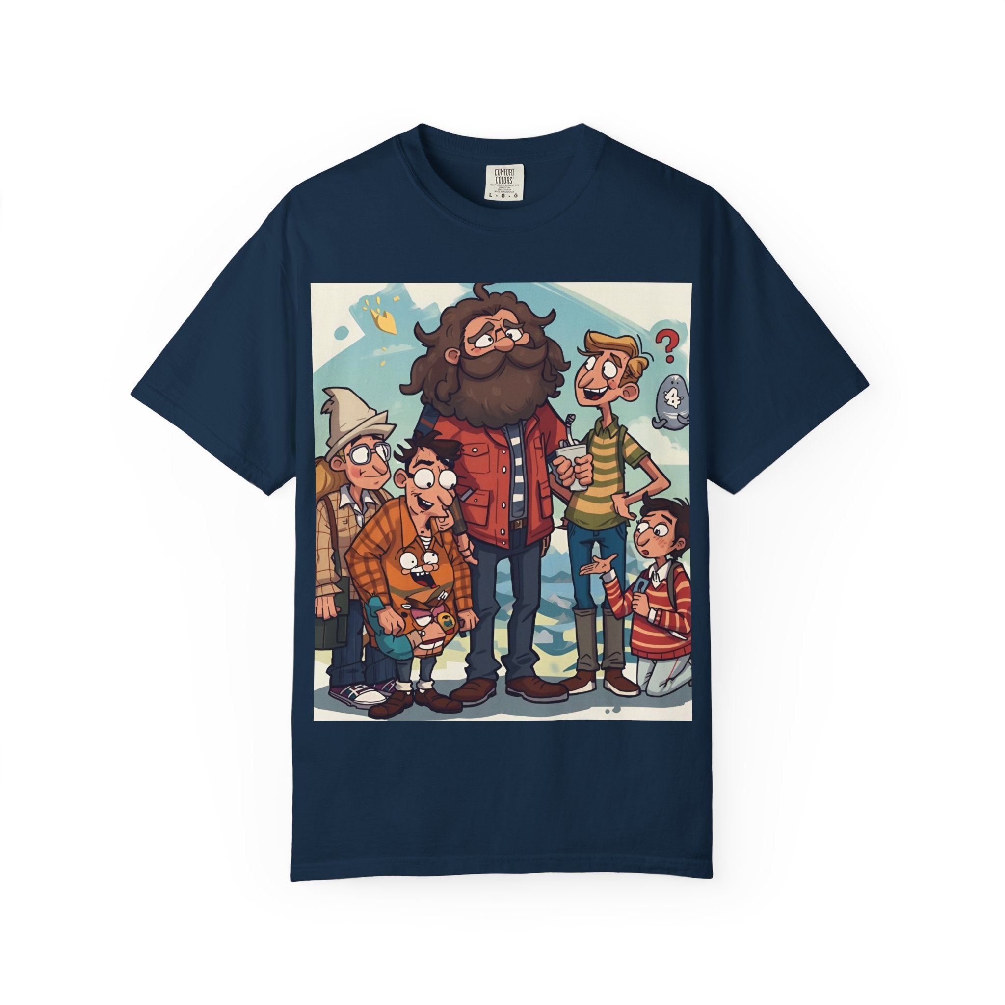 Charming Cartoon Graphic Tee, Fun Unisex T-shirt for Casual Wear, Unique Gift Ideas for Holidays, Family Gatherings, Cartoon Lovers, [...]