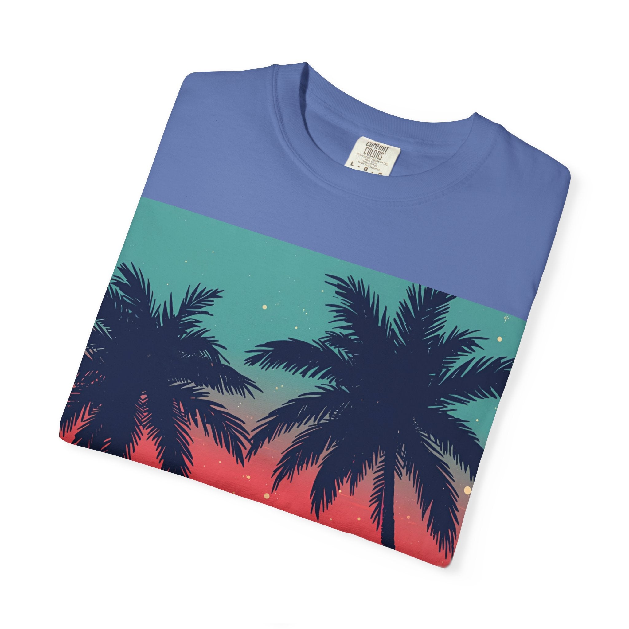 Tropical Sunset Unisex Garment-Dyed T-shirt