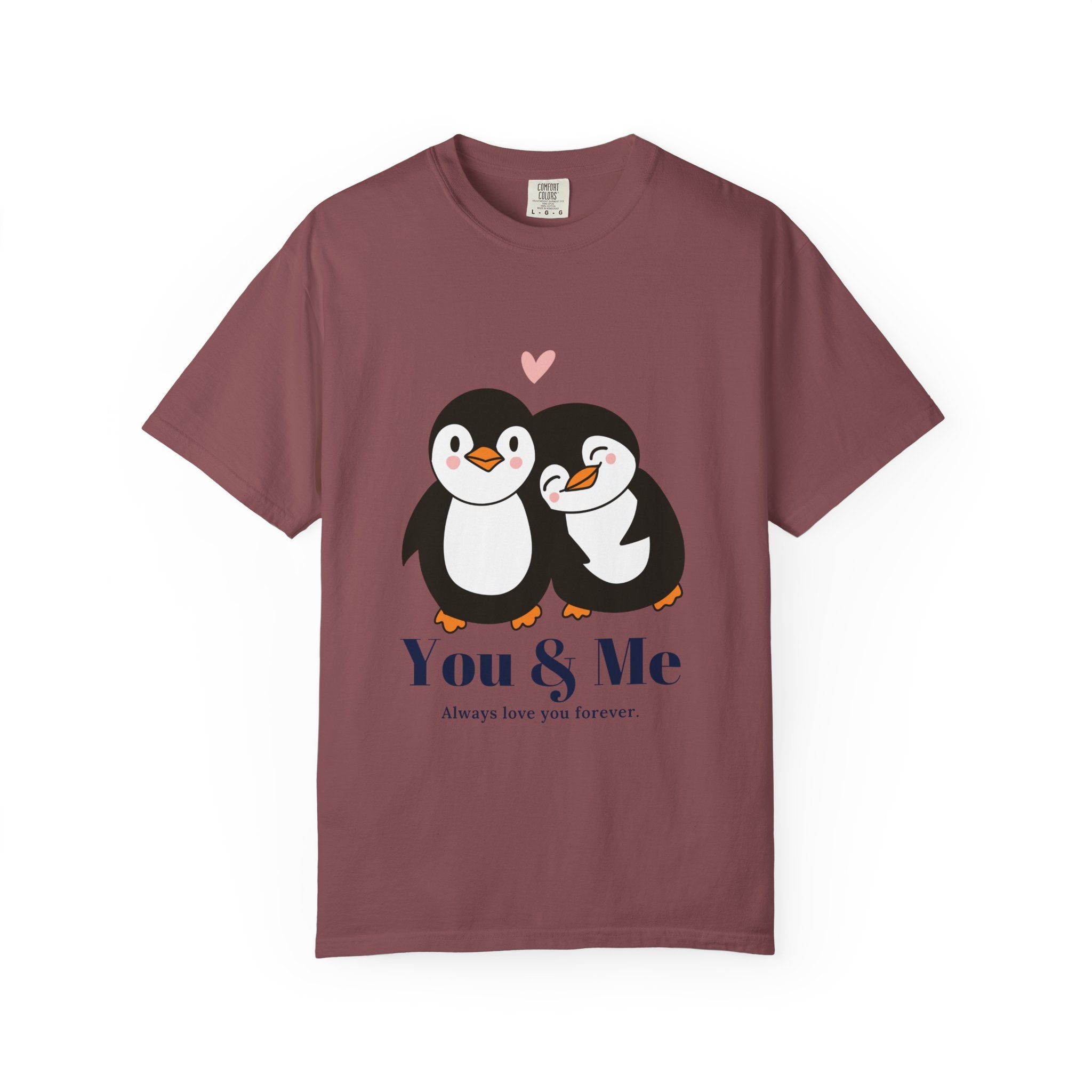Cute Penguin Couples T-shirt, Valentine's Gift, Relationship Shirt, Birthday Present, Unisex T-Shirt, Love Apparel