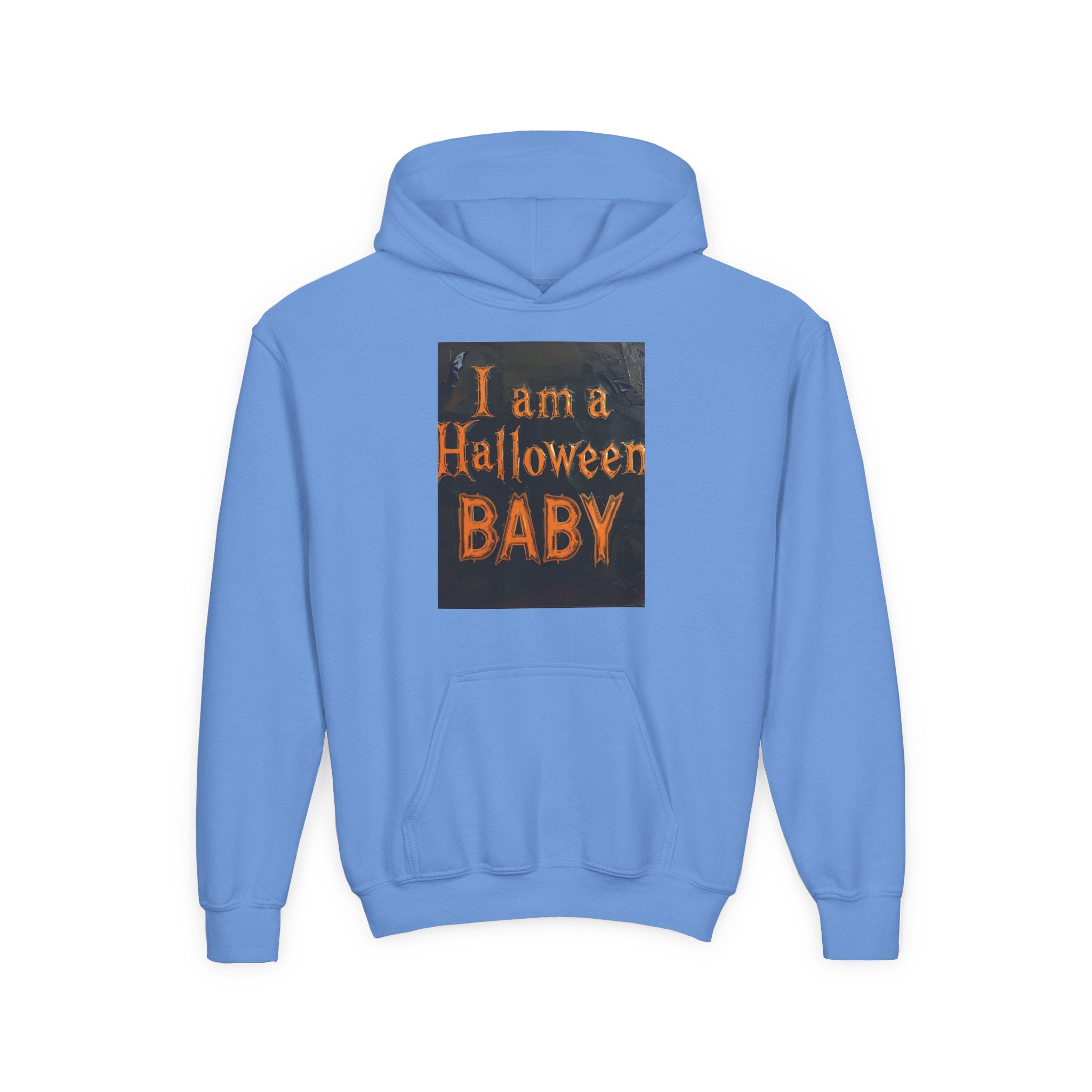 I Am A Halloween Baby Youth Heavy Blend Hooded Sweatshirt