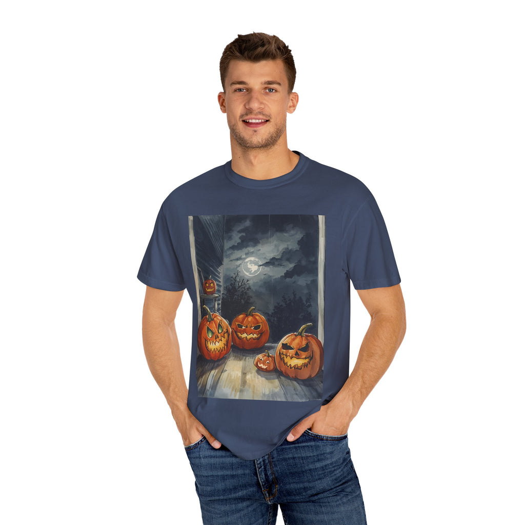 Spooky Pumpkin Night T-Shirt | Halloween Tee, Unisex Shirt, Fall Apparel, Trick or Treat Outfit, Casual Halloween Style