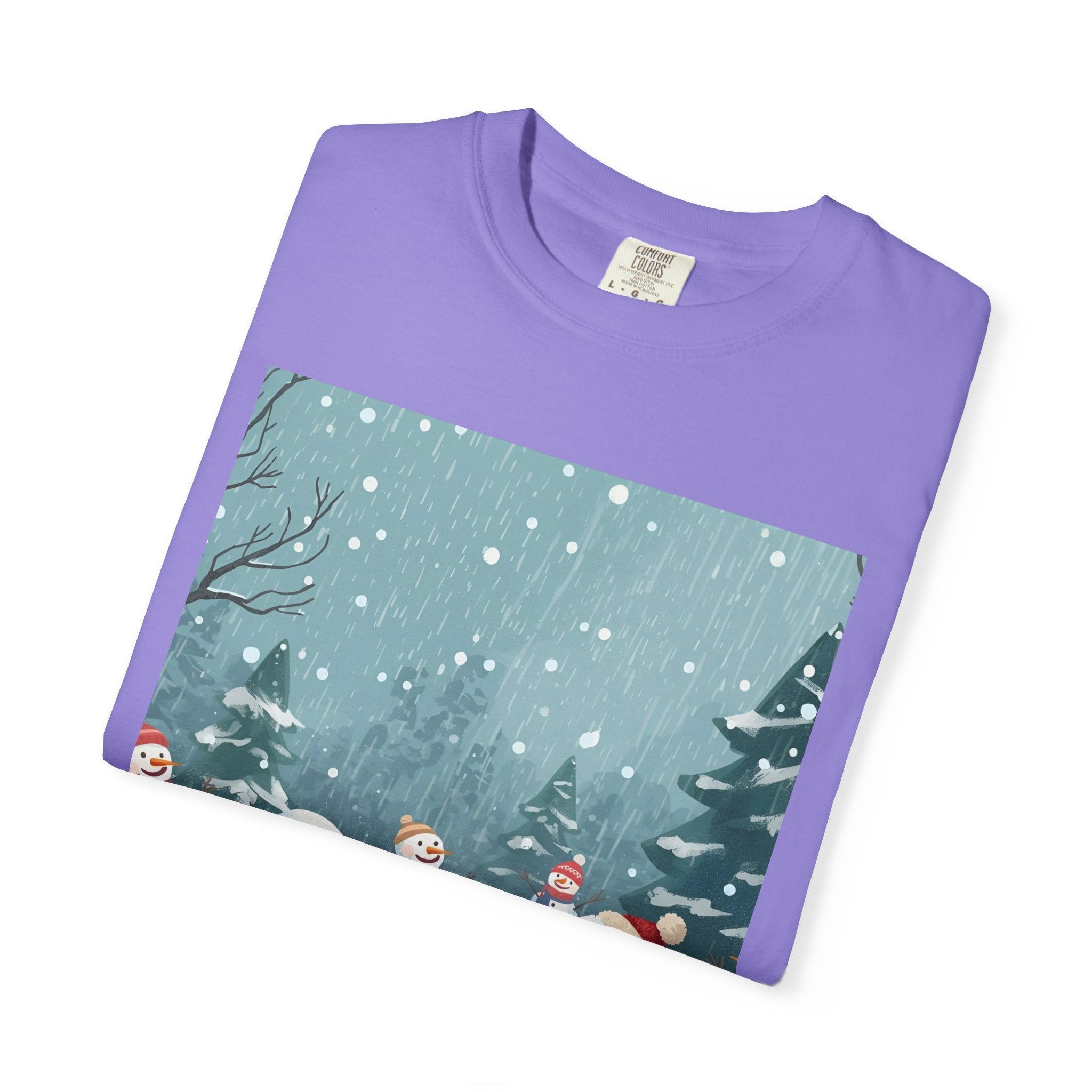 Festive Christmas Winter Wonderland Snowman T-shirt | Holiday Tee, Christmas Apparel, Gift for Him/Her, Graphic Shirt, Seasonal Fashion