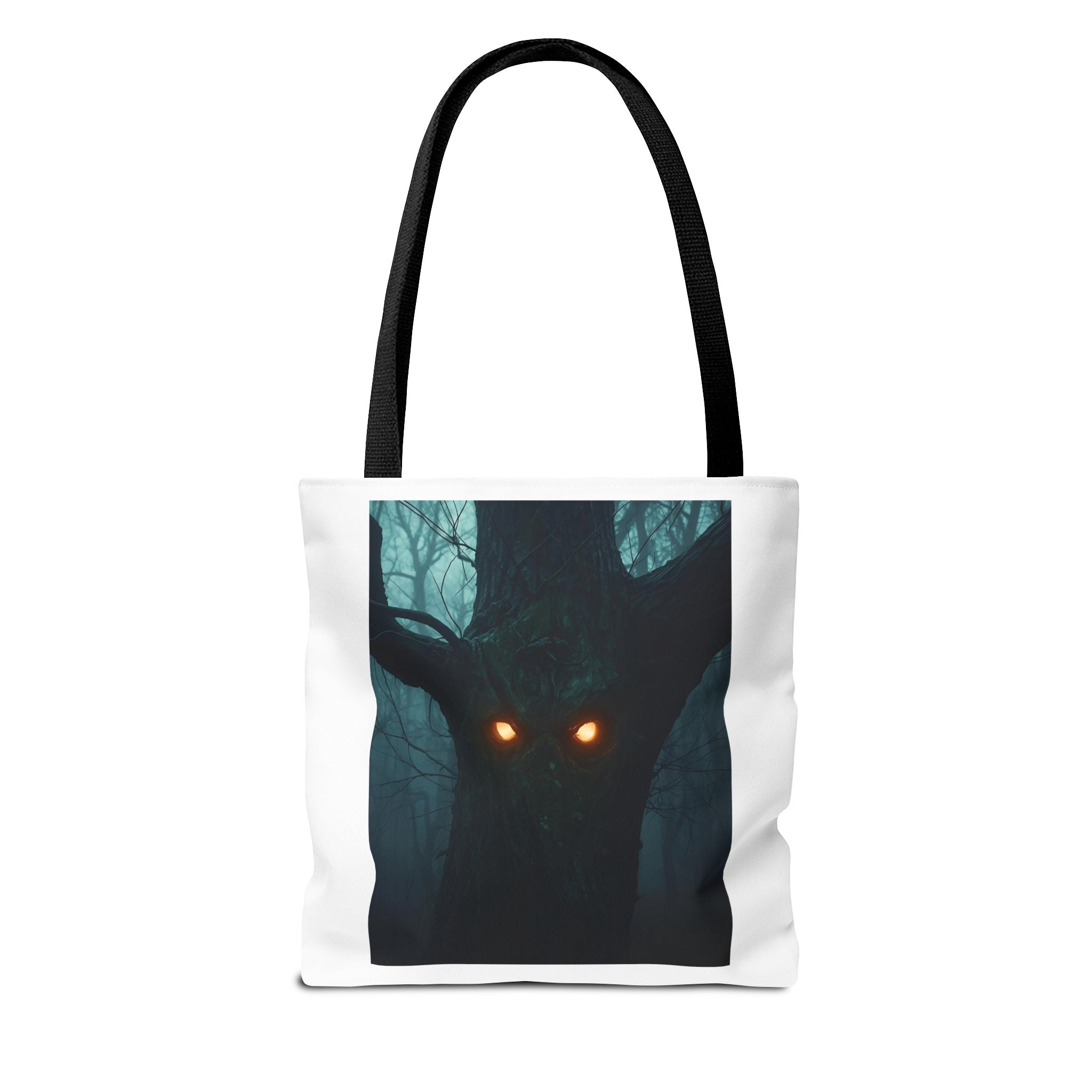 Mysterious Forest Spirit Tote Bag, Magical Tote, Halloween Bag, Eco-Friendly Shopping Bag, Gift for Nature Lovers, Unique Design