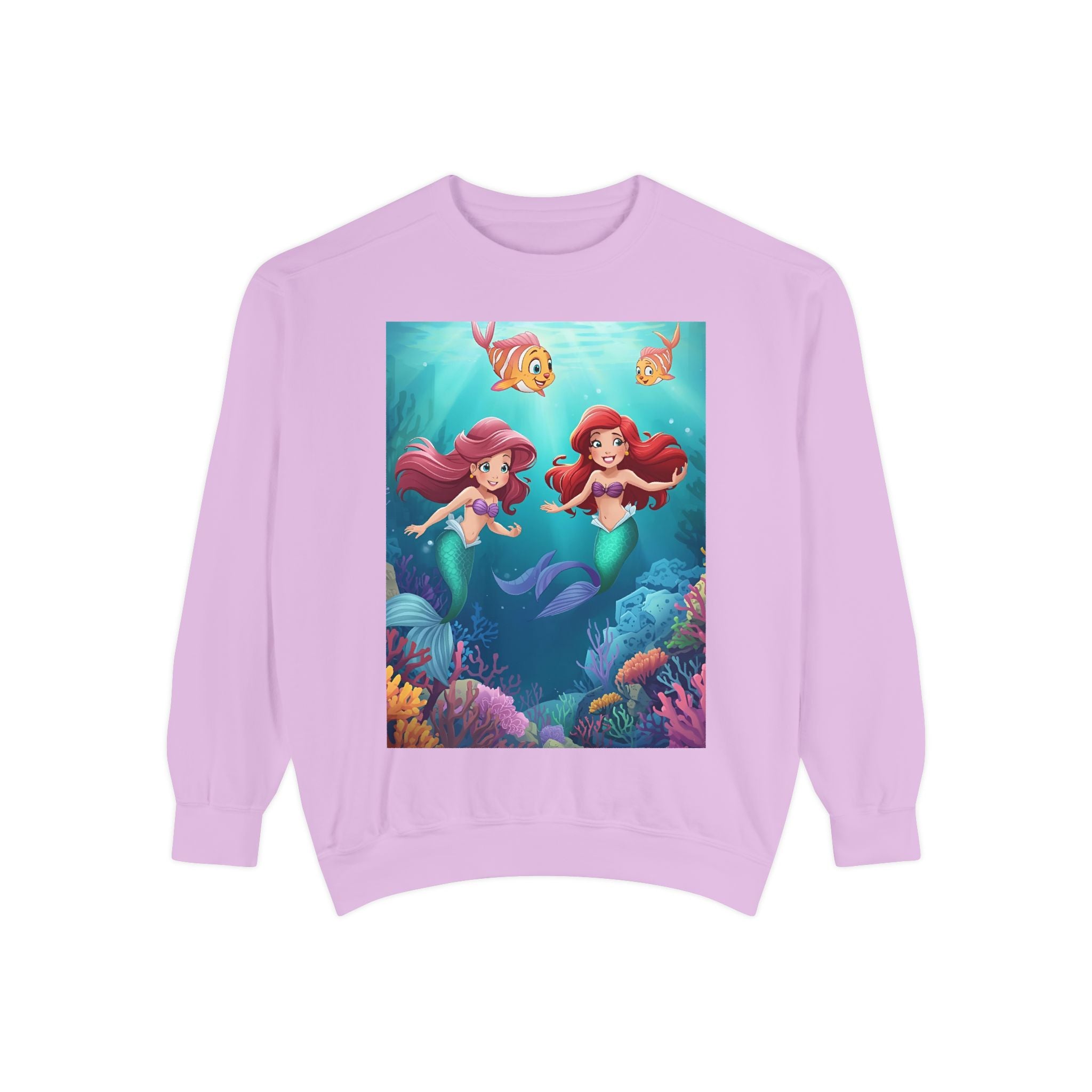 Mermaid Unisex Garment-Dyed Sweatshirt