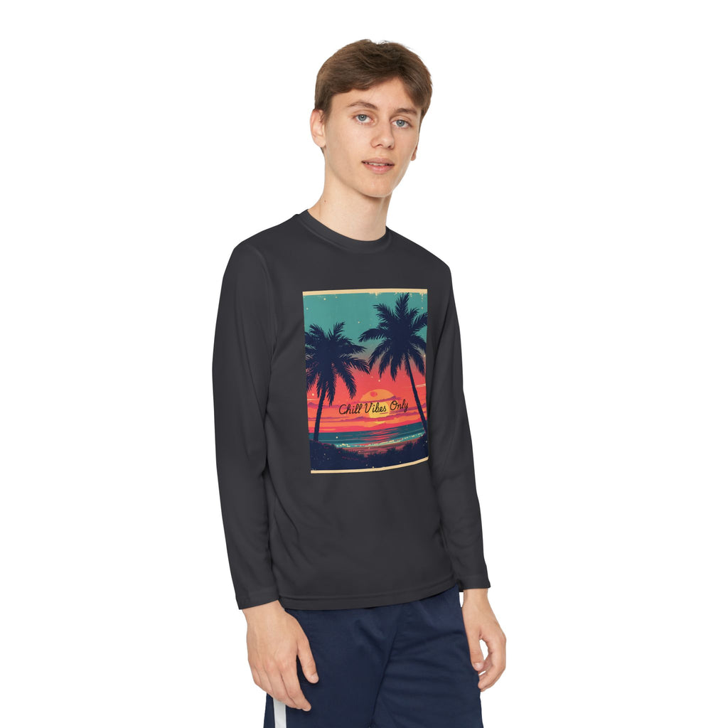Tropical Sunset Youth Long Sleeve Competitor Tee