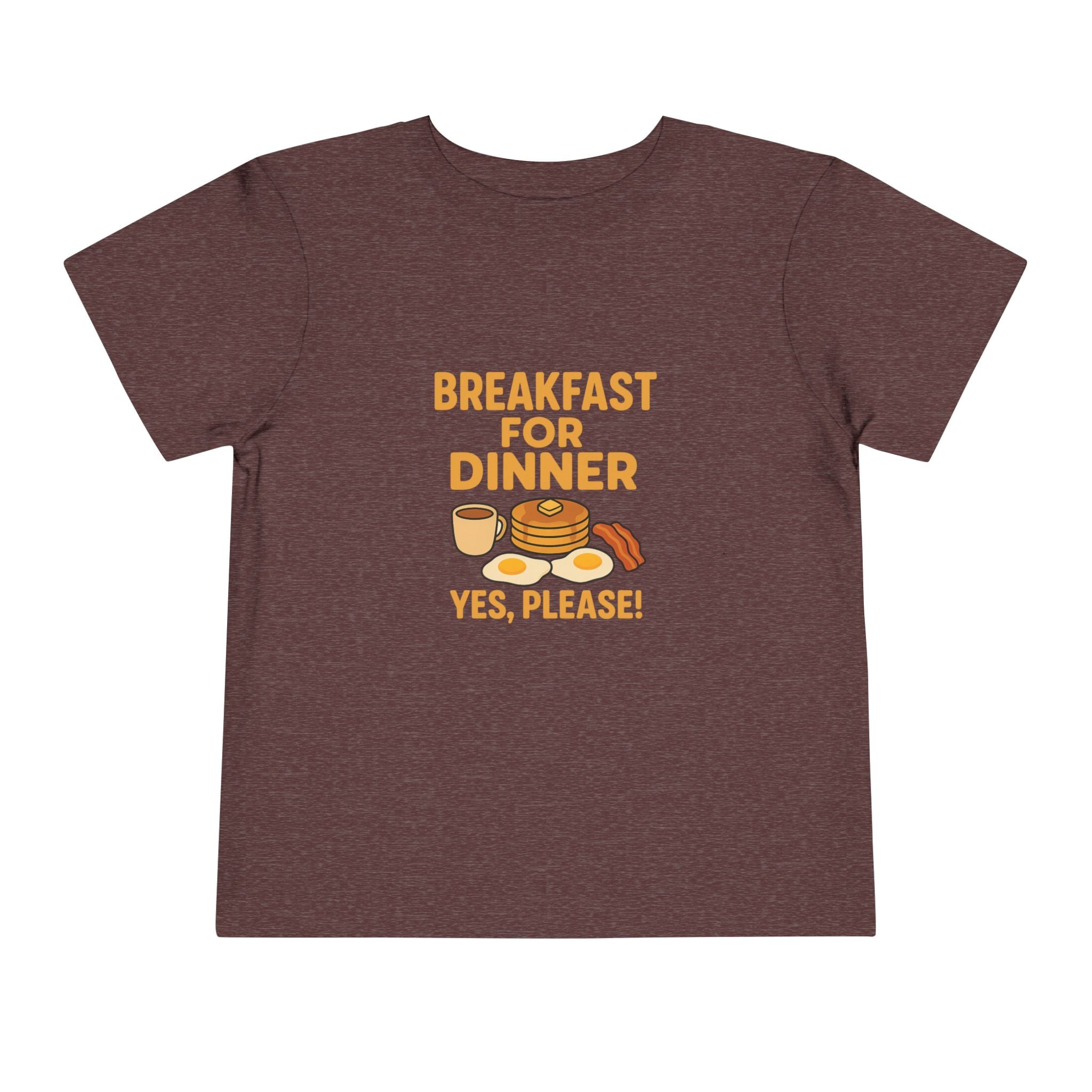 Breakfast For Dinner Toddler Short Sleeve Tee