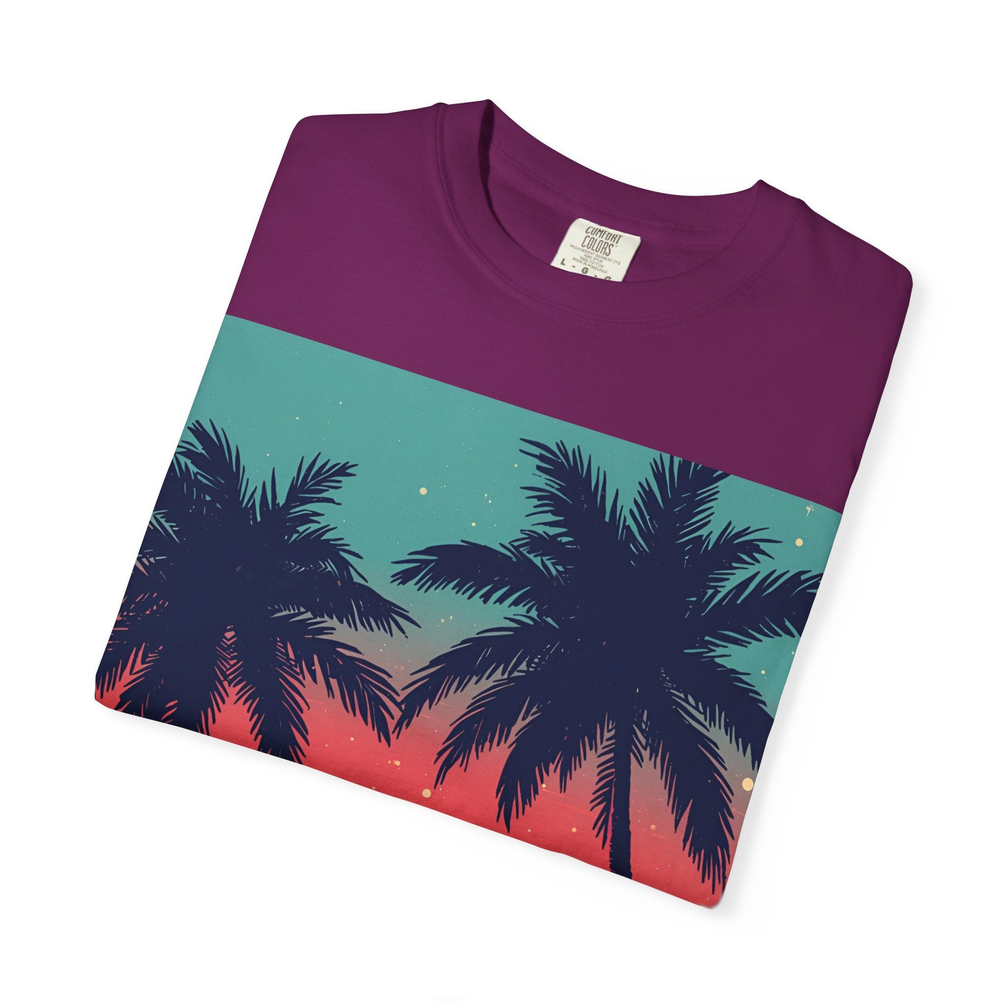 Tropical Sunset Unisex Garment-Dyed T-shirt