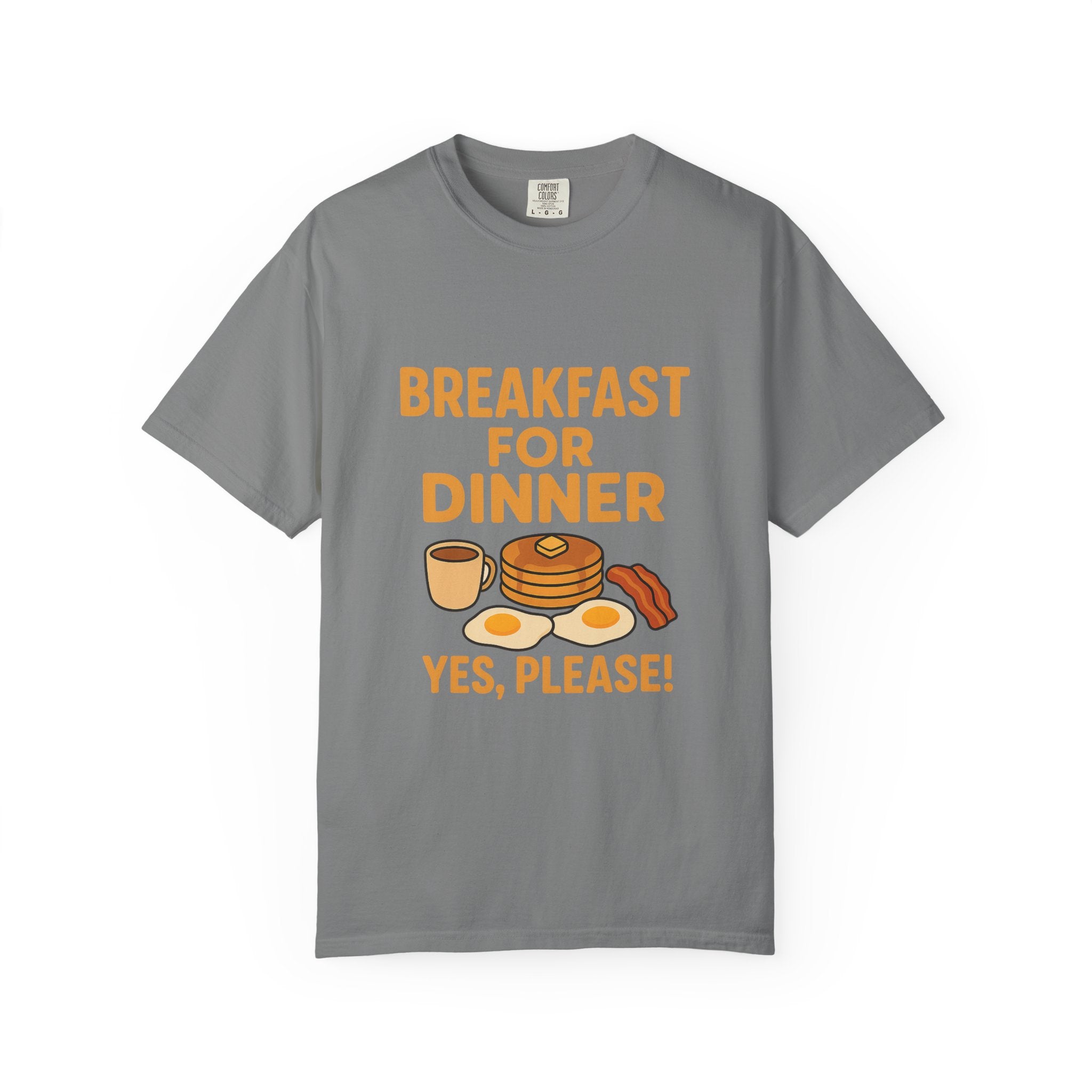 Cute Breakfast for Dinner Unisex T-shirt | Fun Foodie Tee, Gift for Food Lovers, Casual Wear, Brunch Shirt, Breakfast Lovers