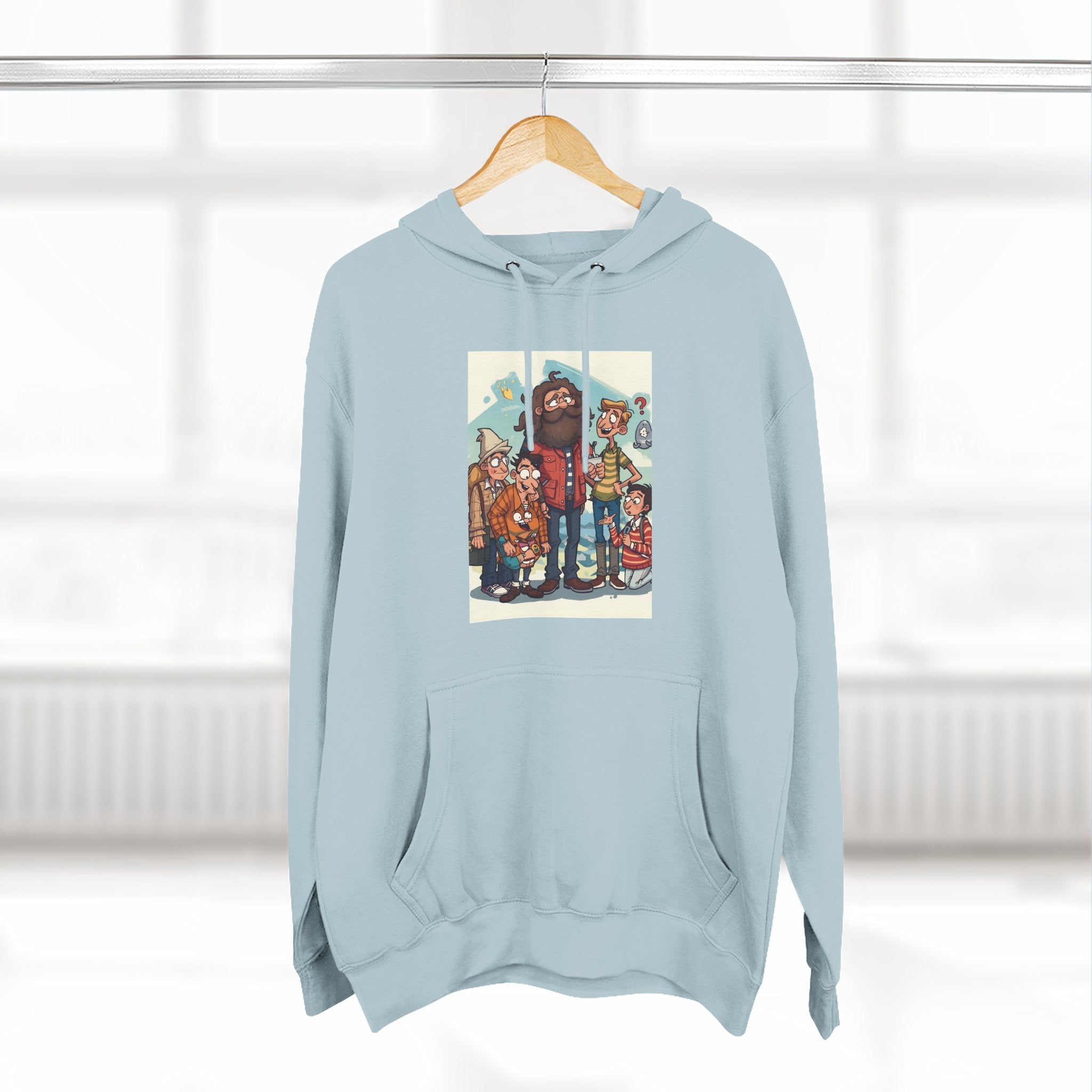 Cozy Family Fun Hoodie, Three-Panel Fleece Sweatshirt, Gift for Parents, Casual Wear, Holiday Apparel, Winter Fashion