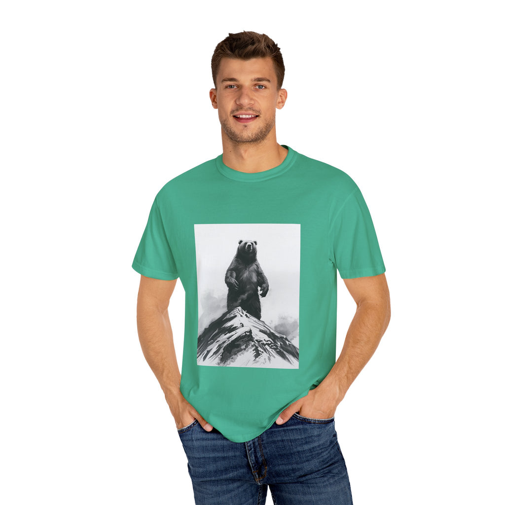 Bear Mountain Snow Unisex Garment-Dyed T-shirt