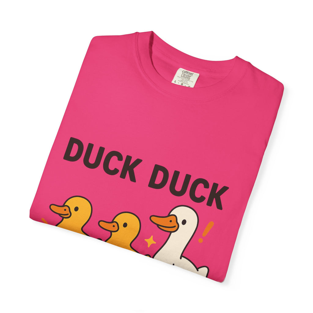 Duck Duck Goose Unisex T-Shirt, Funny Animal Shirt, Cute Gift for Kids, Family Game Night Tee, Everyday Casual Wear, Playful Graphic Top