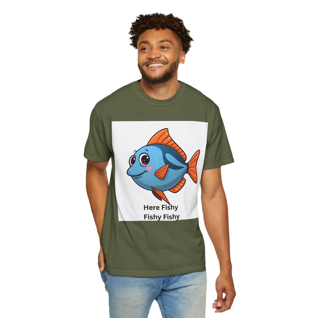 Fishy Fishy Fishy Unisex Garment-Dyed T-shirt
