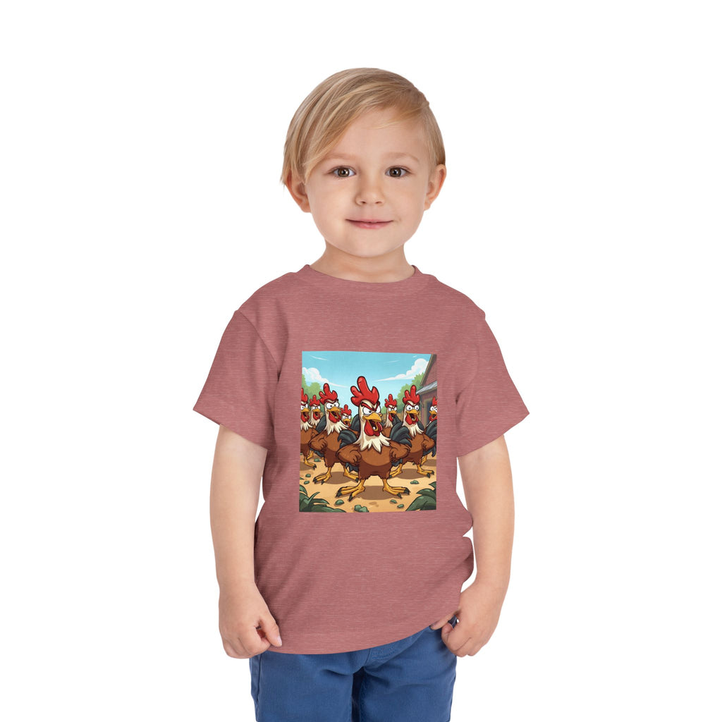 Chicken Funny Toddler Short Sleeve Tee