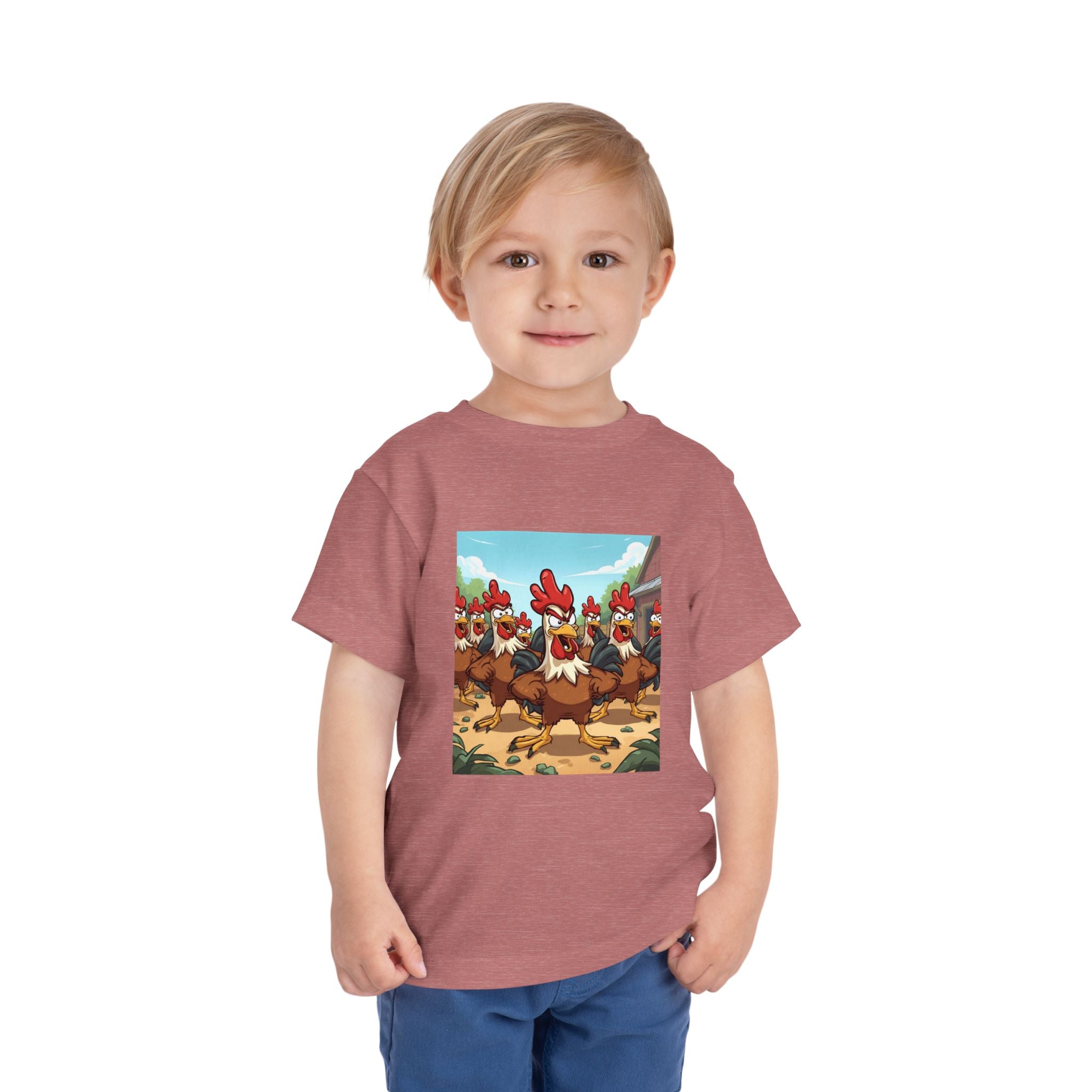 Chicken Funny Toddler Short Sleeve Tee