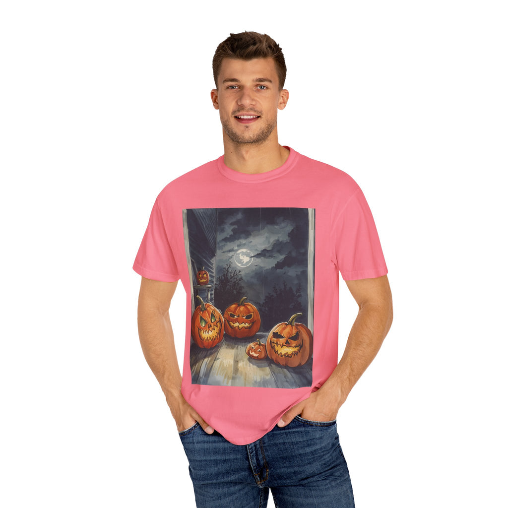 Spooky Pumpkin Night T-Shirt | Halloween Tee, Unisex Shirt, Fall Apparel, Trick or Treat Outfit, Casual Halloween Style