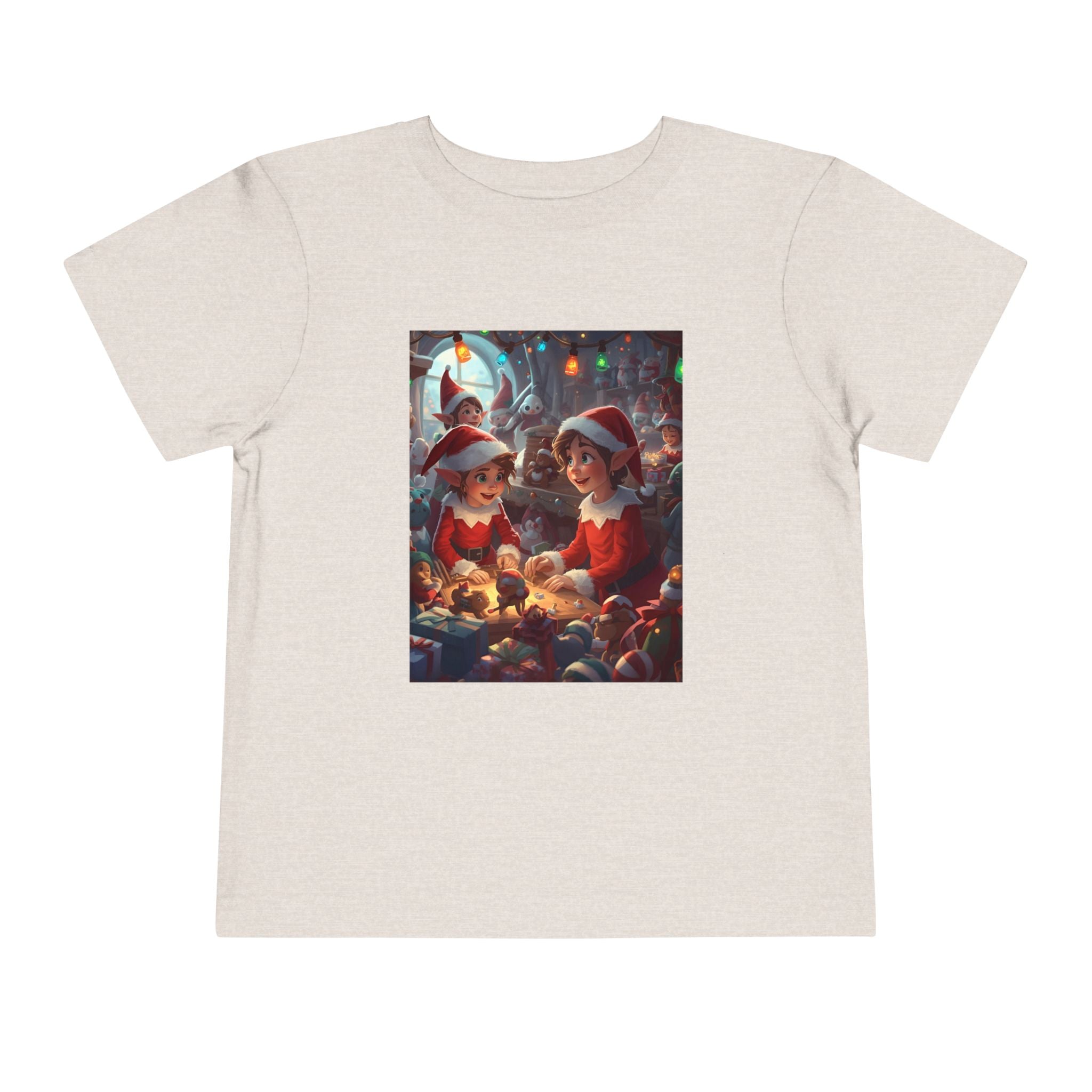 Christmas Toddler Tee, Cute Holiday Shirt, Elf Design, Kids Christmas Outfit, Fun Xmas Gift, Toddler Apparel