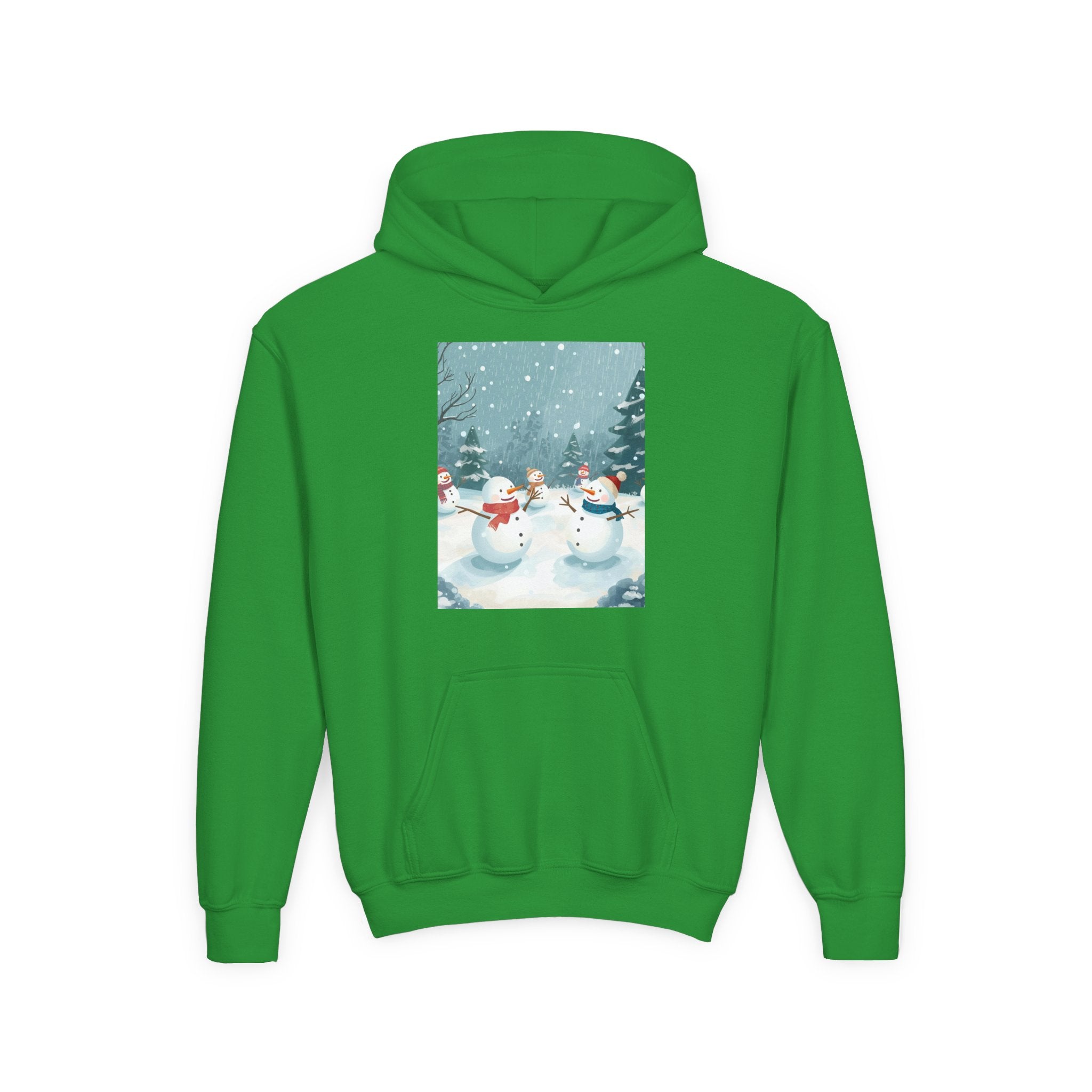 Festive Snowman Hoodie for Kids, Winter Sweatshirt, Christmas Gift, Holiday Apparel, Cozy Winter Wear