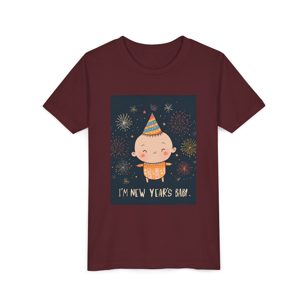 I Am A New Years Baby Youth Short Sleeve Tee