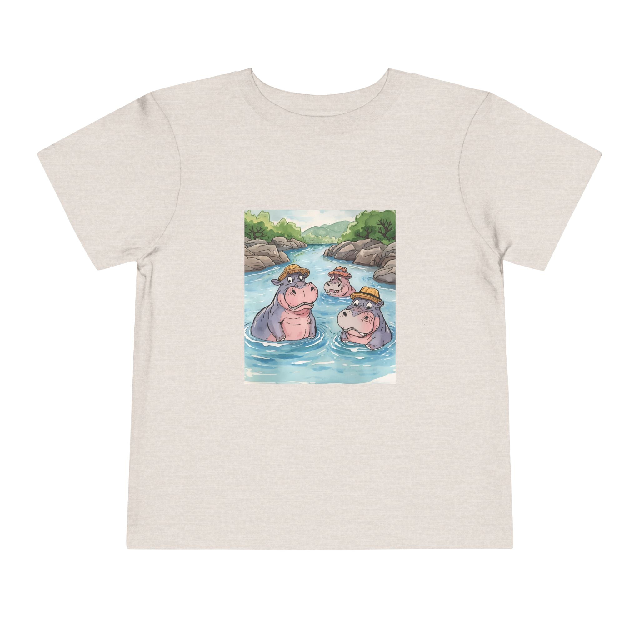 Hippo Cute Toddler Short Sleeve Tee
