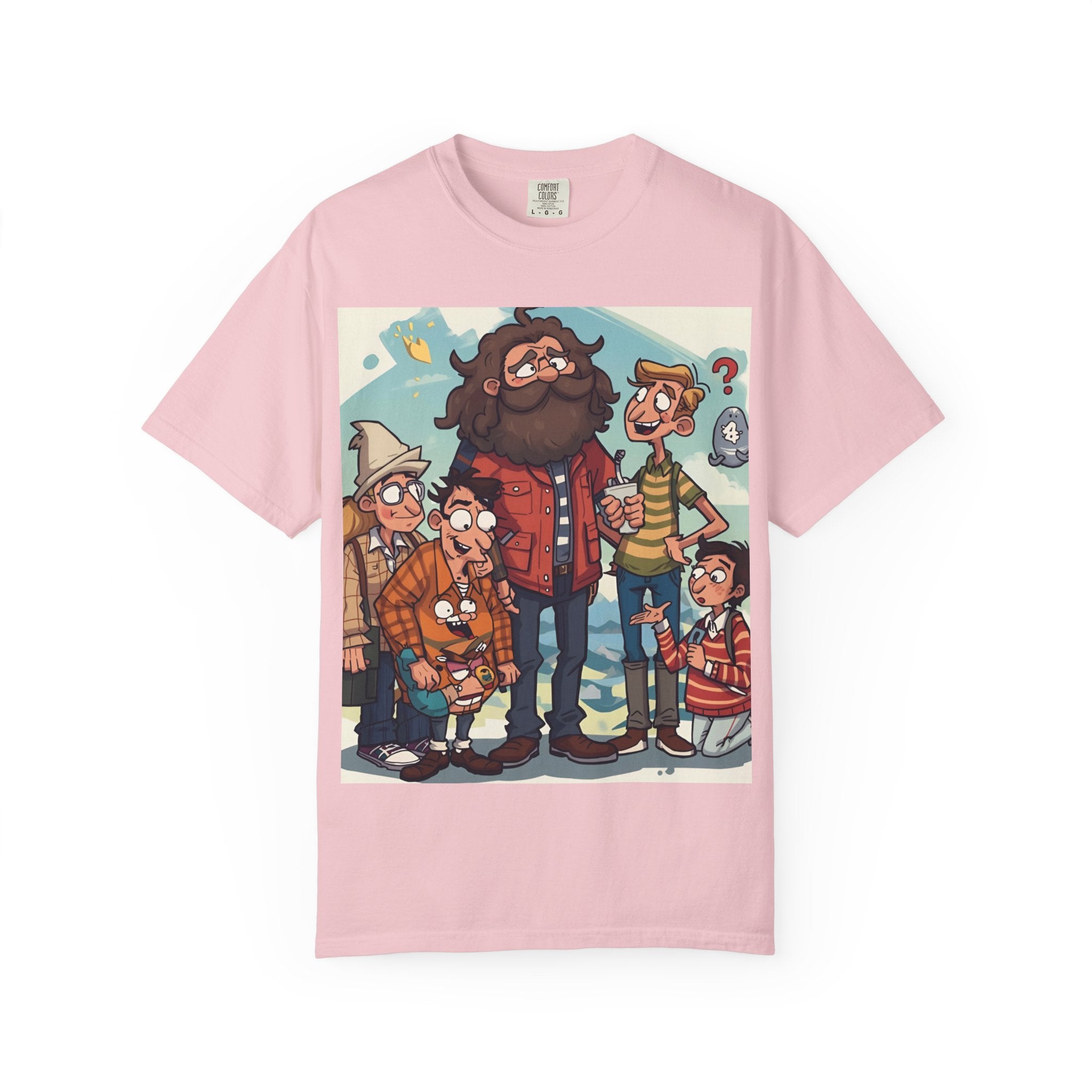 Charming Cartoon Graphic Tee, Fun Unisex T-shirt for Casual Wear, Unique Gift Ideas for Holidays, Family Gatherings, Cartoon Lovers, [...]
