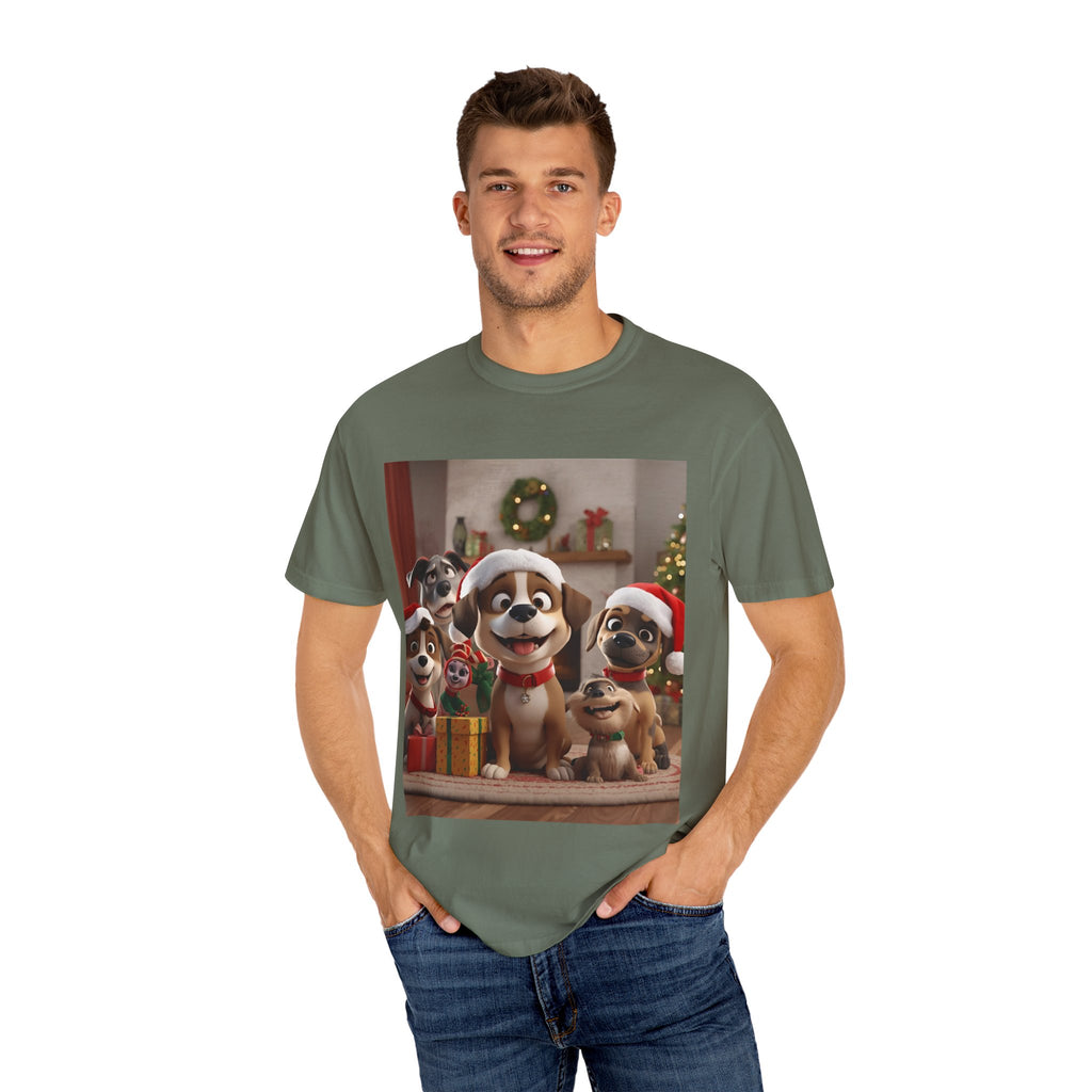 Cute Christmas Festive Dog Holiday T-Shirt | Pet Lover Gift, Christmas Shirt, Unisex Casual Tee, Cute Animal Apparel, Holiday Spirit Outfit
