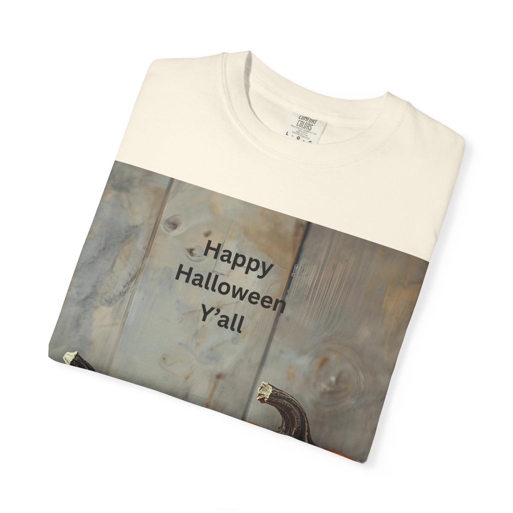 Happy Halloween Y'all T-Shirt | Cozy Fall Tee, Pumpkin Shirt, Unisex Halloween Apparel, October Gift, Casual Wear