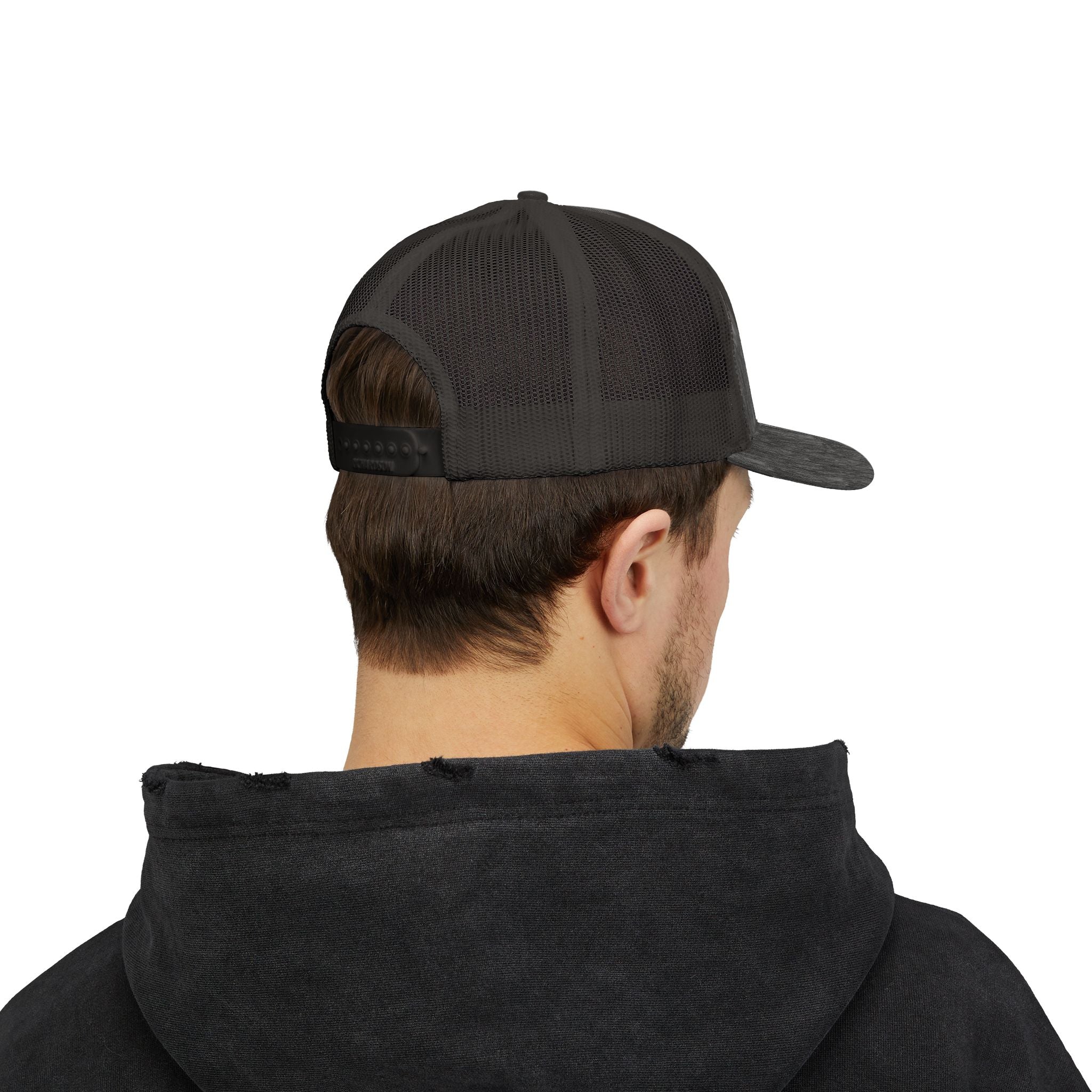 Boss Built Co. Trucker Hat — Vintage Distressed Snapback Cap for Builders & Makers
