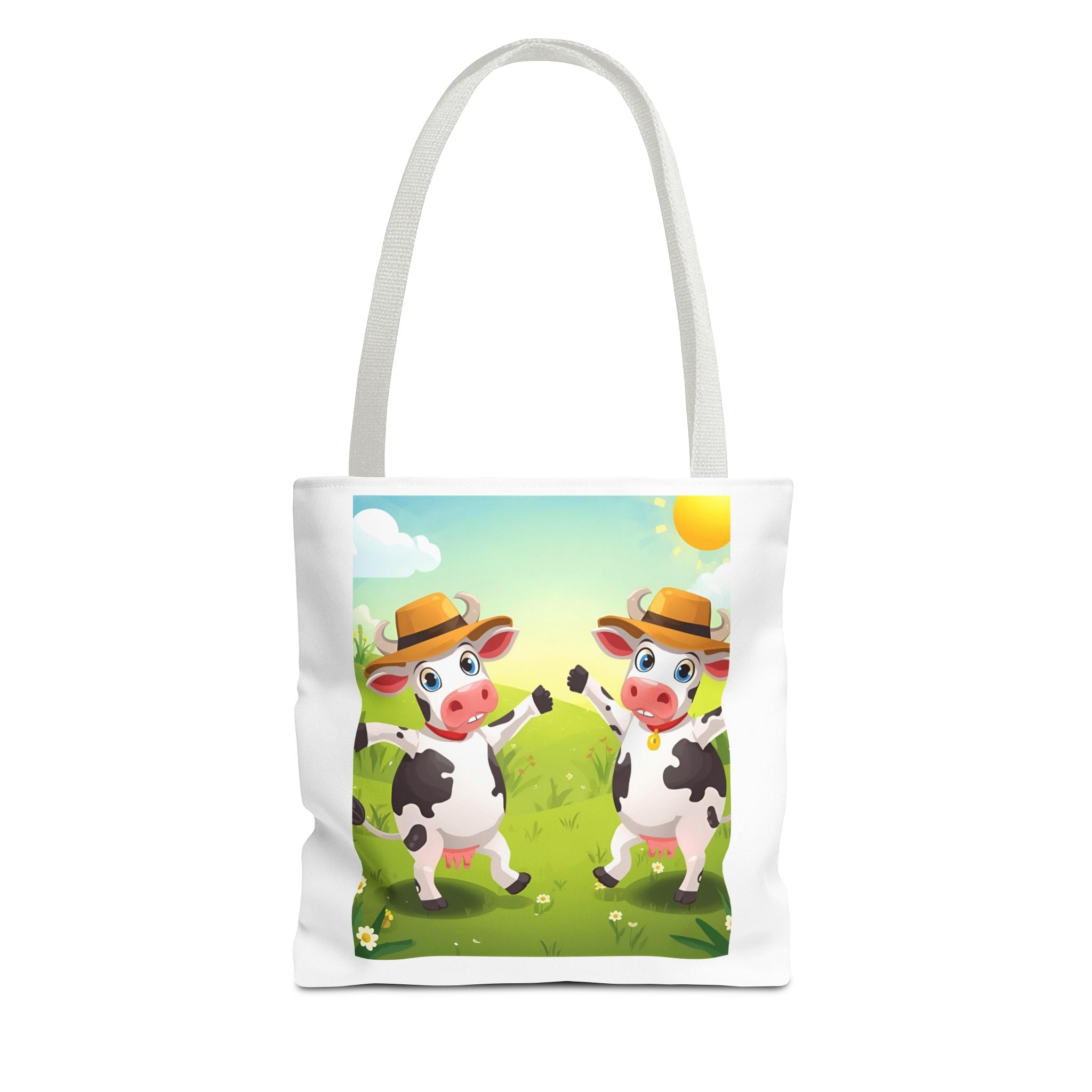 Cute Cow Tote Bag, Farm Animal Lover Gift, Eco-Friendly Shopping Bag, Fun Grocery Tote, Kids' Cartoon Bag