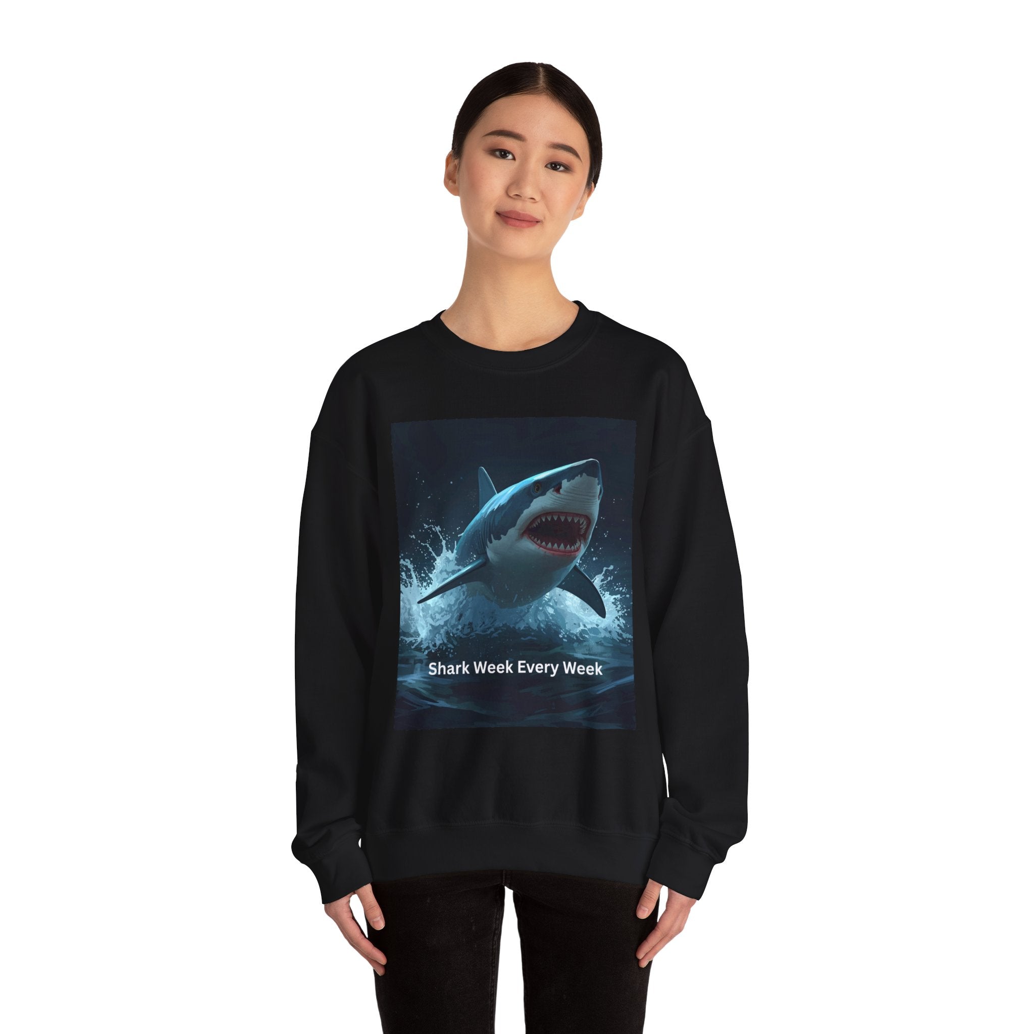 Shark Week Crewneck Sweatshirt, Fun Gift for Shark Lovers, Cozy Apparel for Beach Lovers, Unique Summer Fashion, Undersea Adventure [...]
