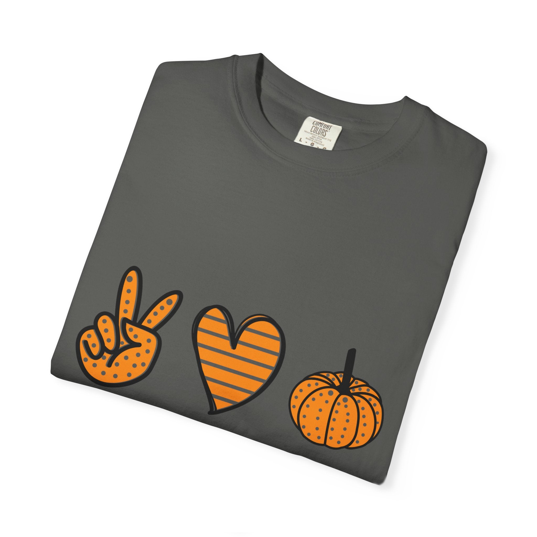 Autumn Vibes T-Shirt, Peace Love Fall Tee, Unisex Fall Shirt, Casual Harvest Top, Thanksgiving Gift, Cozy Seasonal Wear