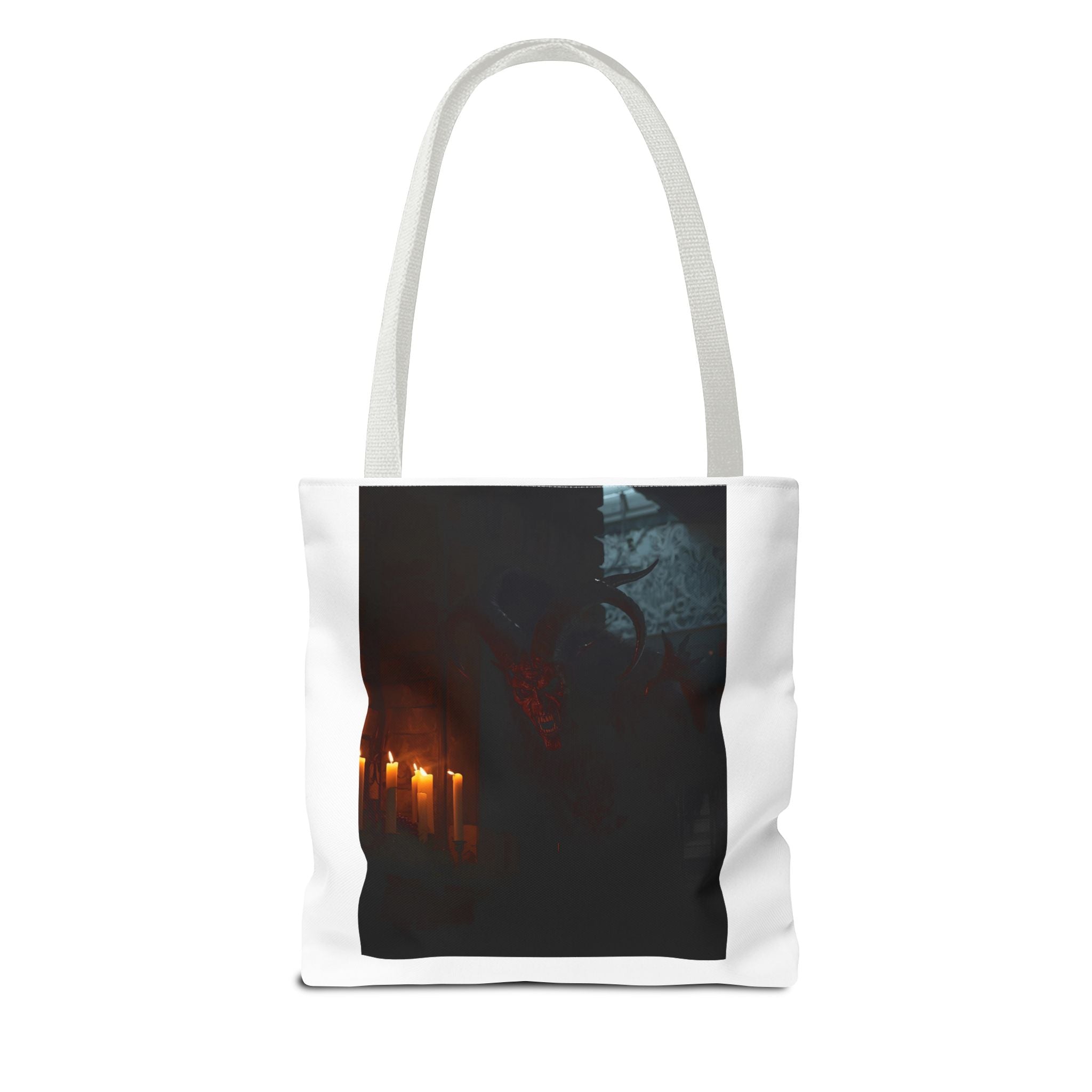 Spooky Halloween Pumpkin Shadow Tote Bag (AOP)