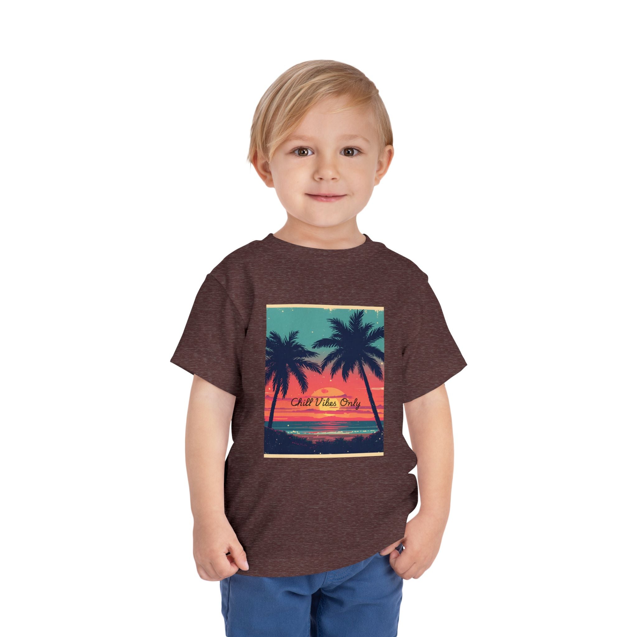 Tropical Sunset Toddler Short Sleeve Tee