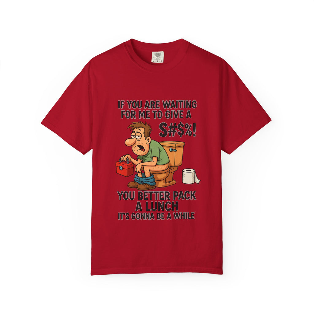 If You Are Waiting For Me To Give A Shit Funny/ Sarcastic Humorous Unisex T-Shirt with Funny Quote, Gift for Men and Women, Casual Wear, Birthday Gift, Party Shirt, Humor Tee