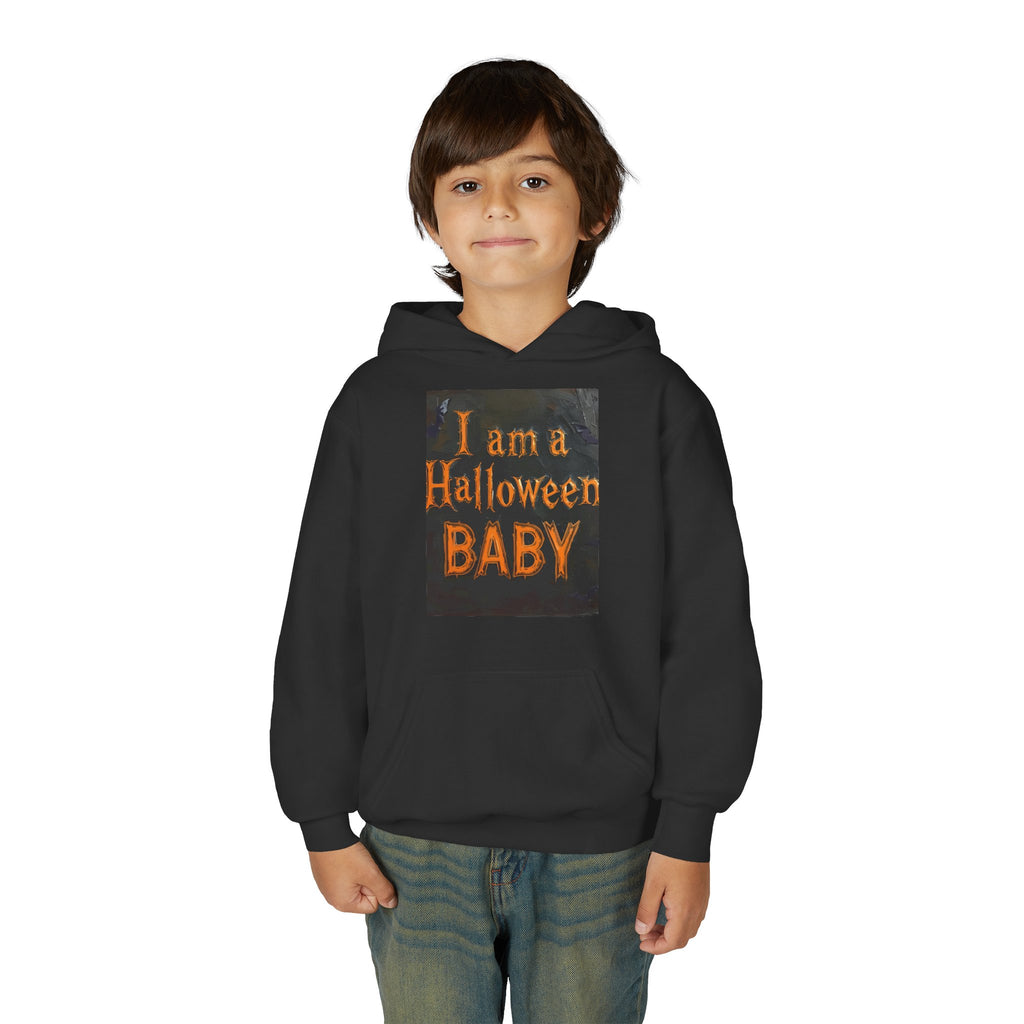 I Am A Halloween Baby Youth Heavy Blend Hooded Sweatshirt