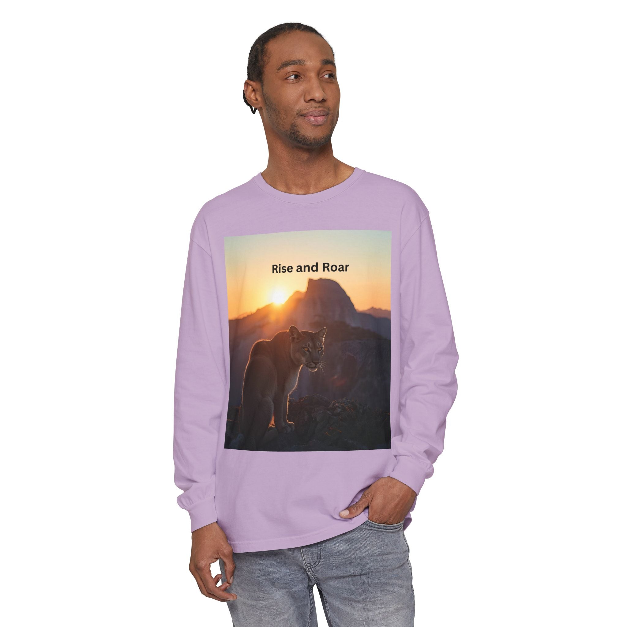 Rise And Roar Unisex Garment-dyed Long Sleeve T-Shirt