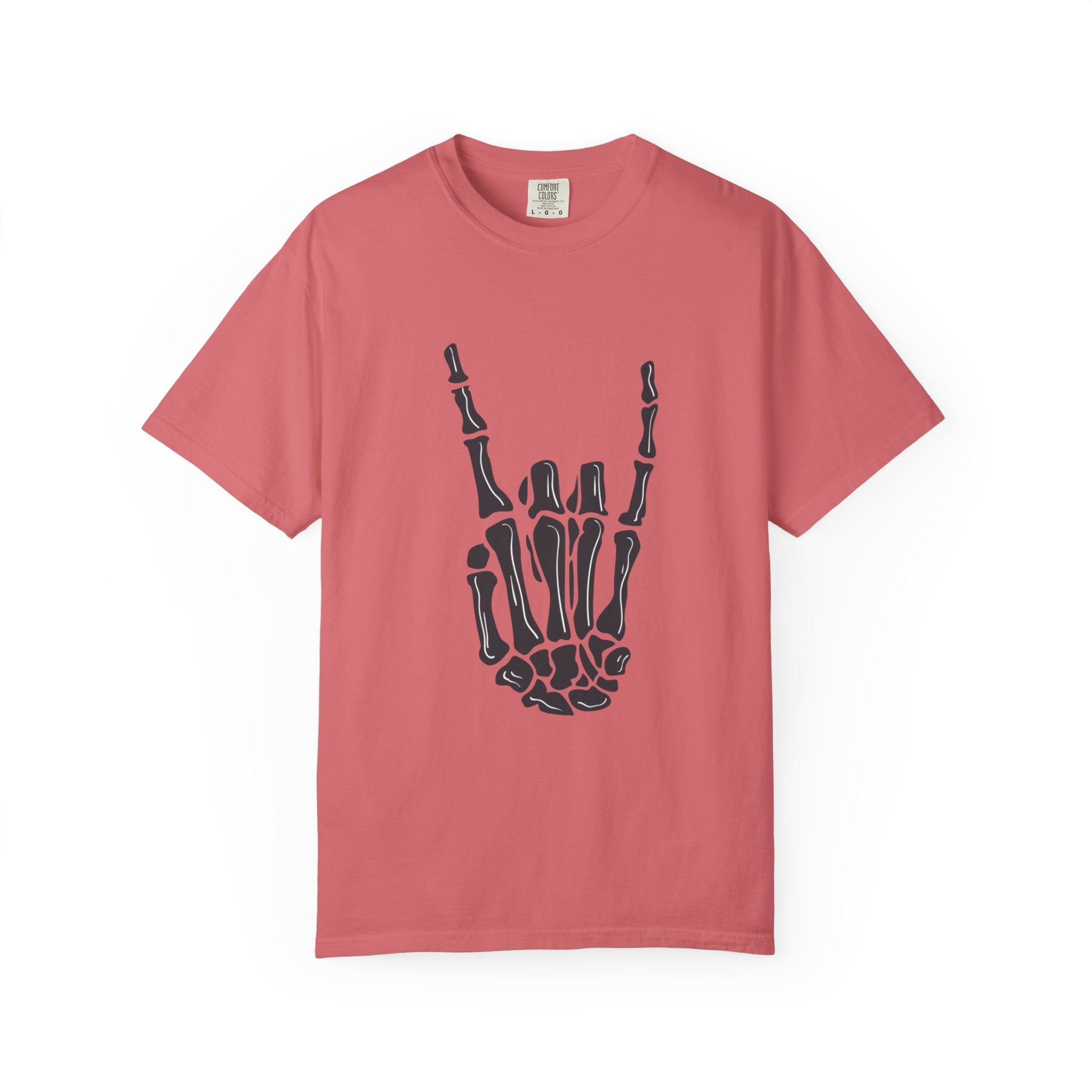 Skeleton Hand Rock On T-Shirt, Music Lover Apparel, Unisex Graphic Tee, Festival Outfit, Halloween Costume, Soft Cotton Shirt
