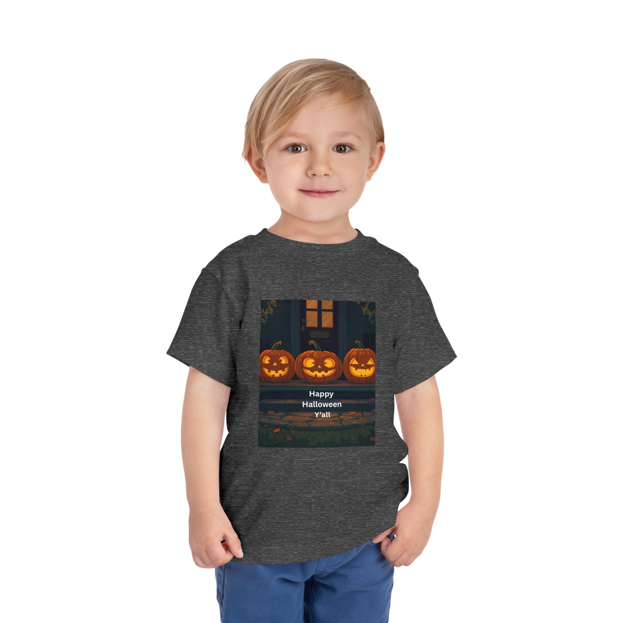 Spooky Pumpkin Toddler Short Sleeve Tee