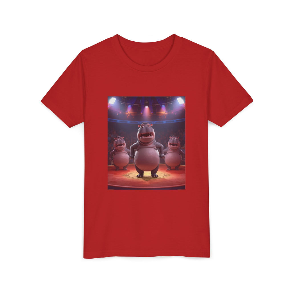 Hippo Funny Youth Short Sleeve Tee
