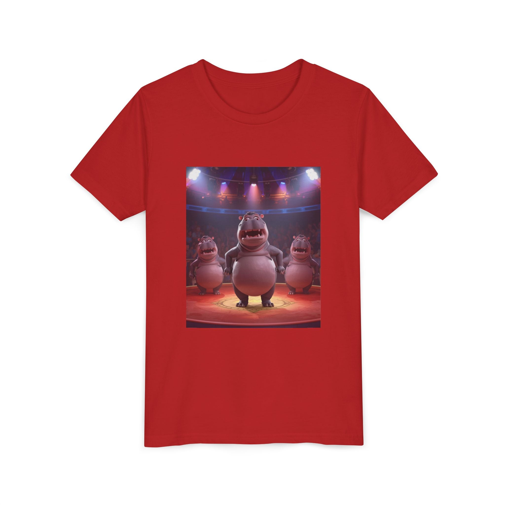 Hippo Funny Youth Short Sleeve Tee