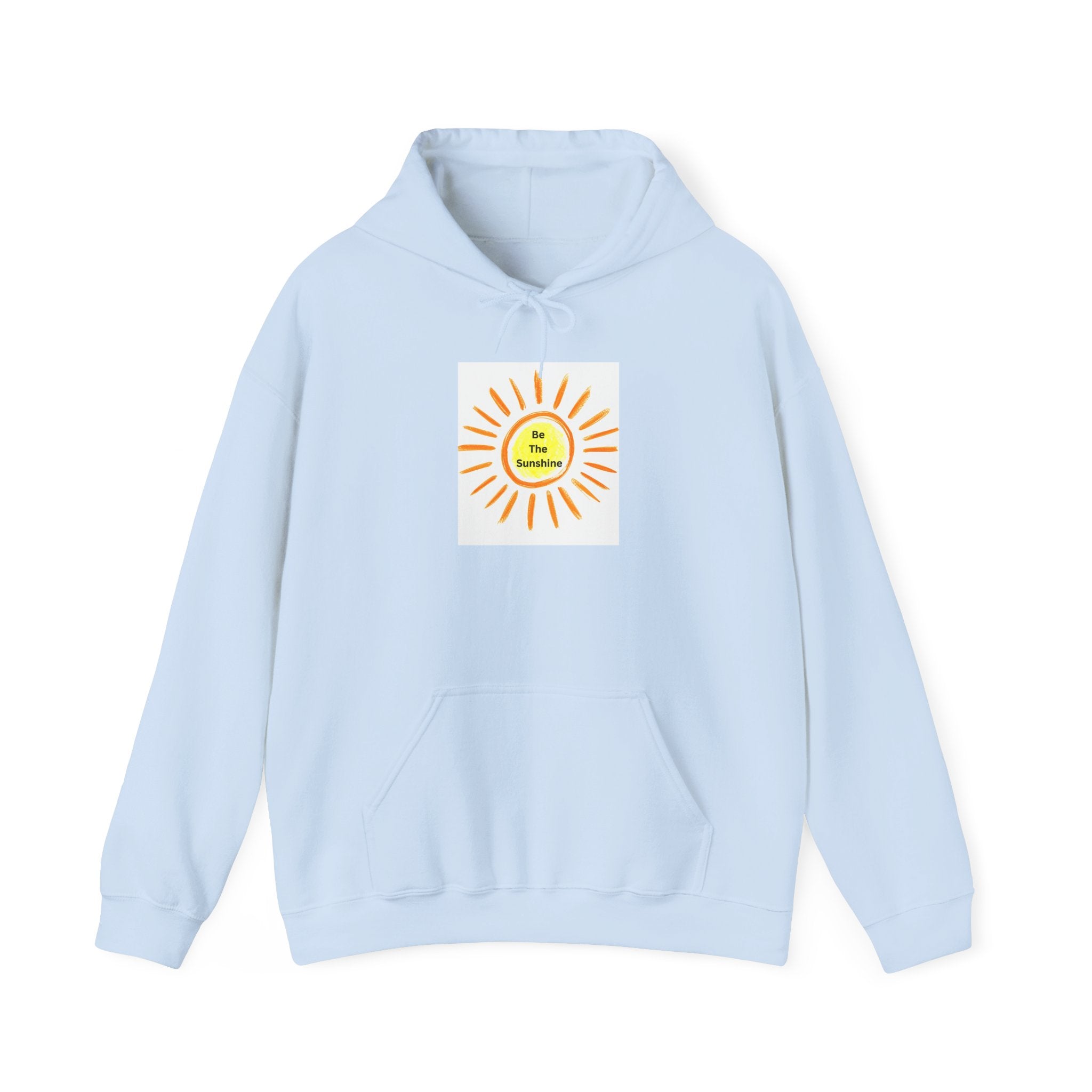 Be The Sunshine Smiley Sun Graphic Hoodie - Cozy, Unisex Sweatshirt for Summer, Festivals, Birthdays, Gifts, Stylish Apparel