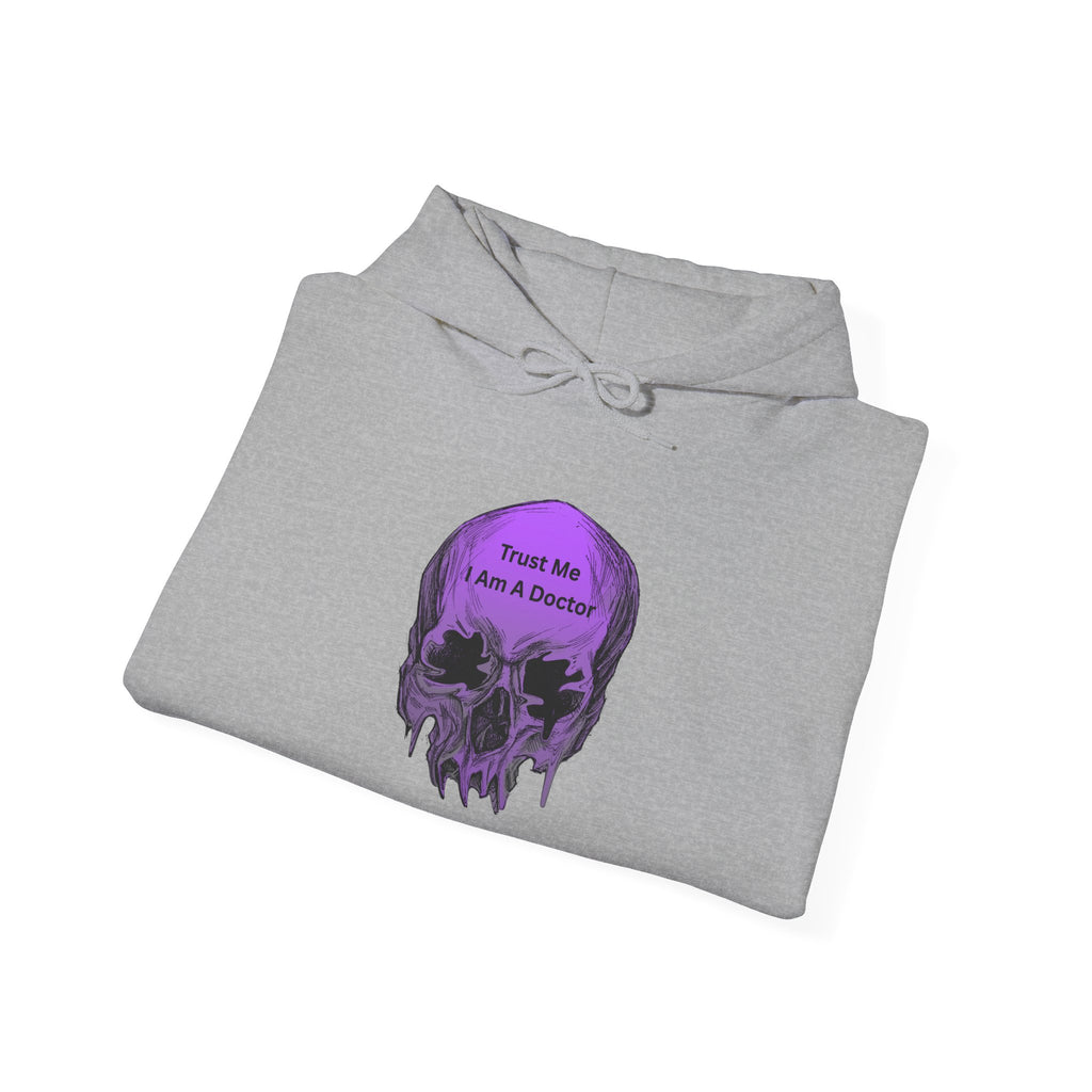 Skull Graphic Hoodie - Trust Me I Am A Boosted Spirit, Cozy Sweatshirt for Halloween, Casual Wear, Unique Gift