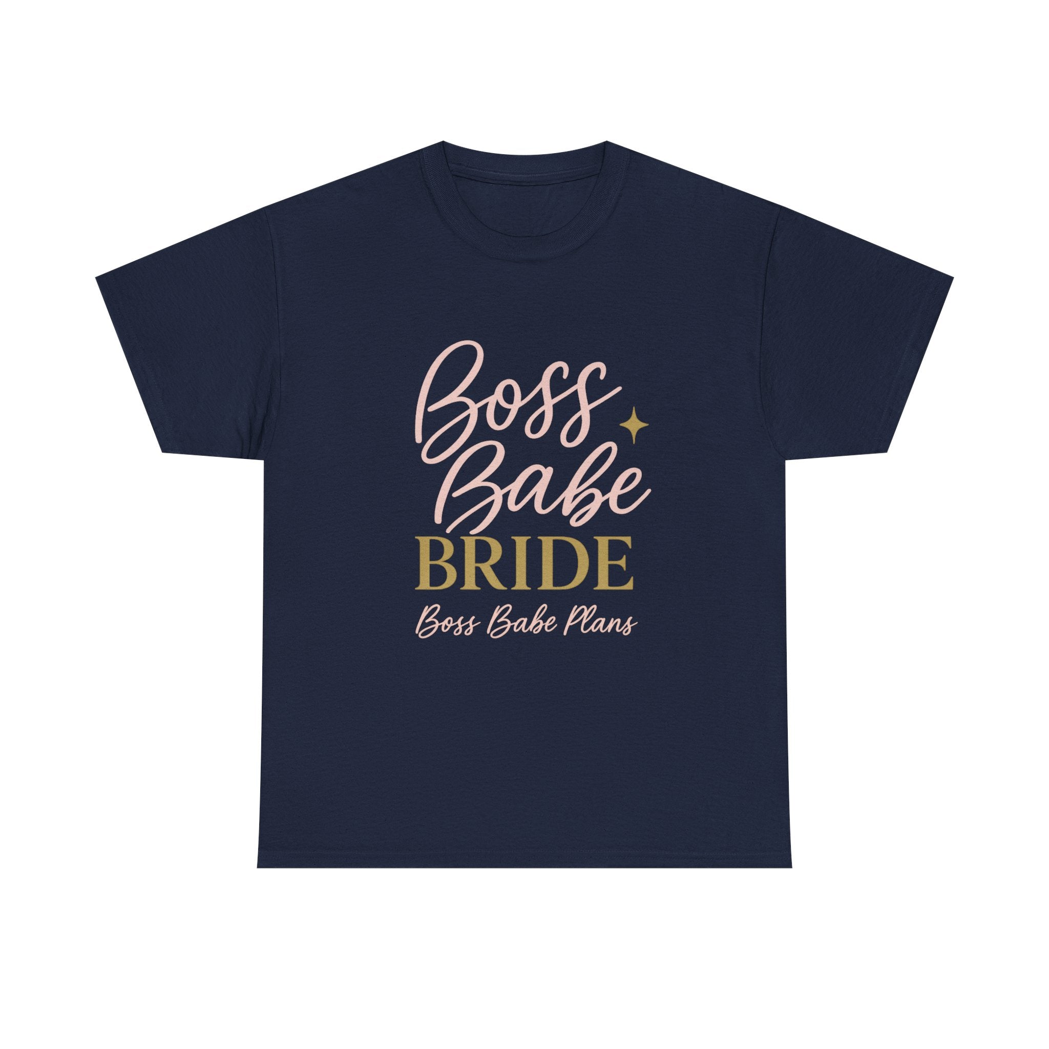 Boss Babe Plans Bride Tee - Unisex Heavy Cotton T-Shirt for Future Brides
